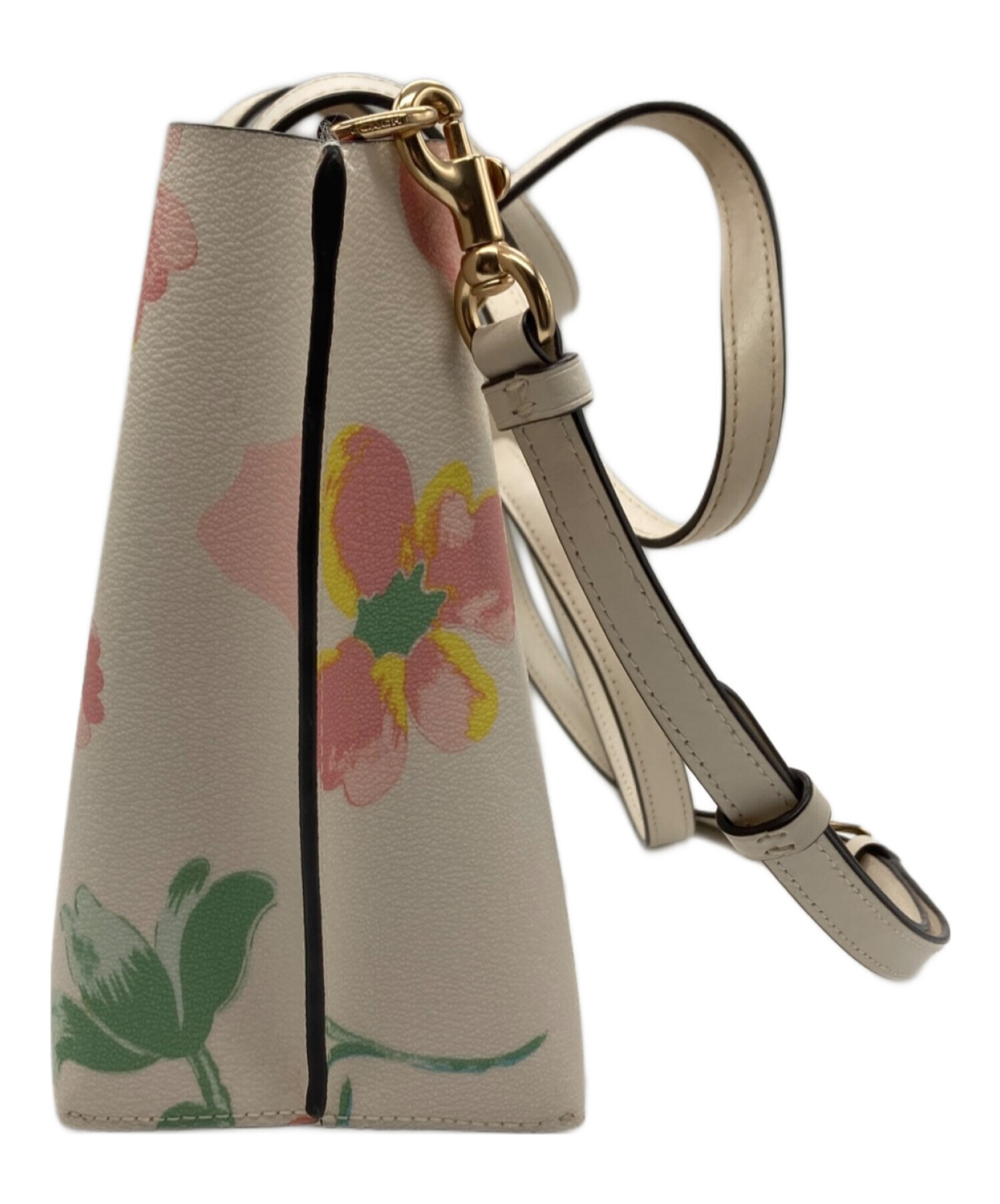 中古・古着通販】COACH (コーチ) 花柄2WAYモリーバケットバッグ