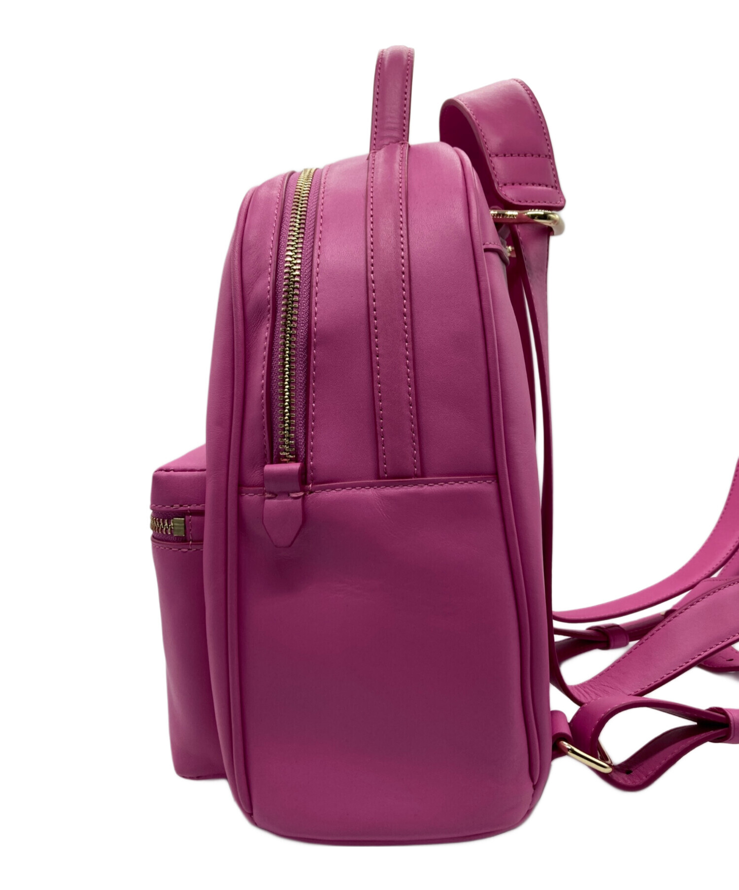 COLE HAAN ピンク レザー リュック 中古・古着通販】COLE HAAN (コールハーン) レザーミニリュック ピンク