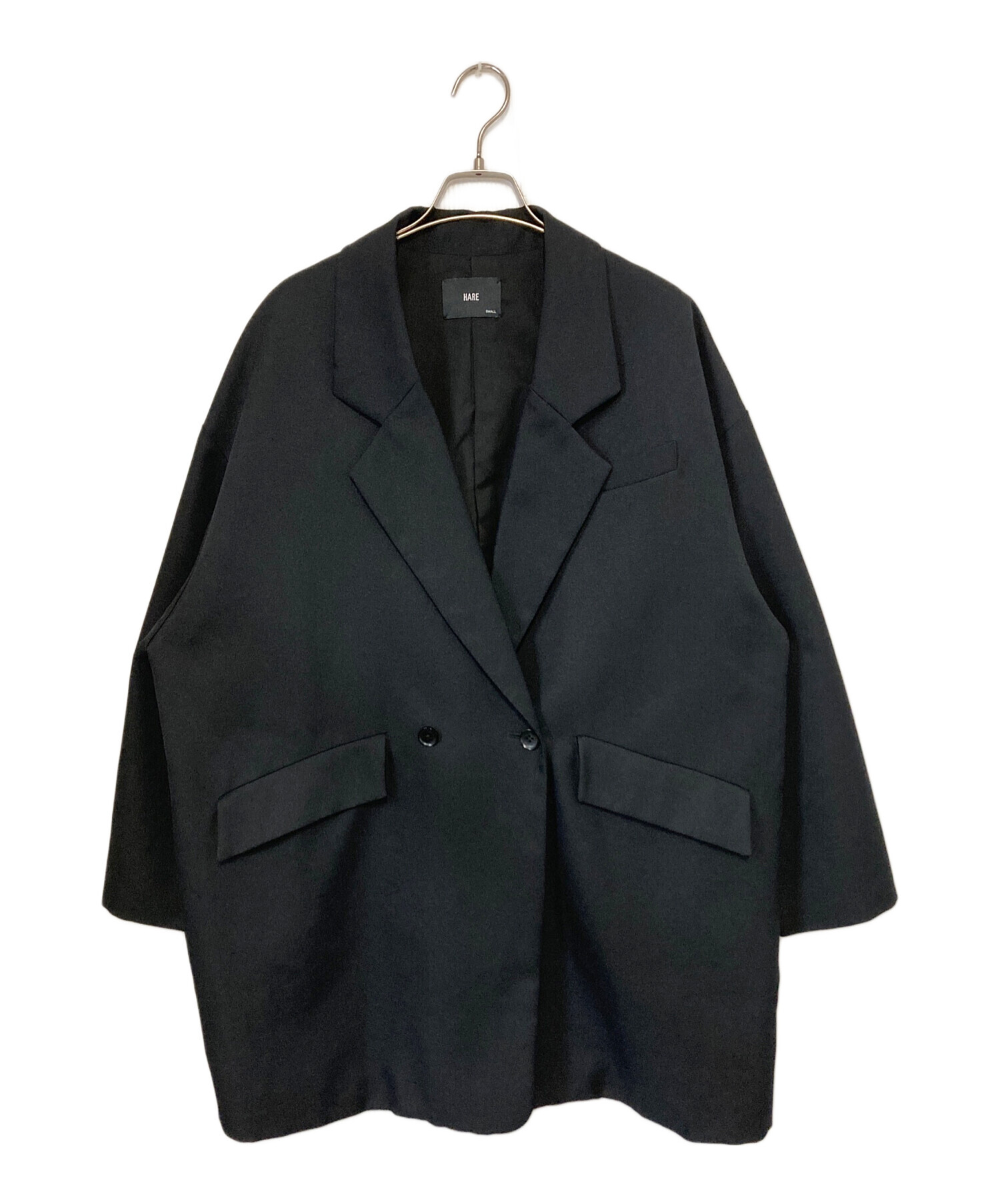 中古・古着通販】HARE (ハレ) ダブルジャケット ブラック サイズ:S 