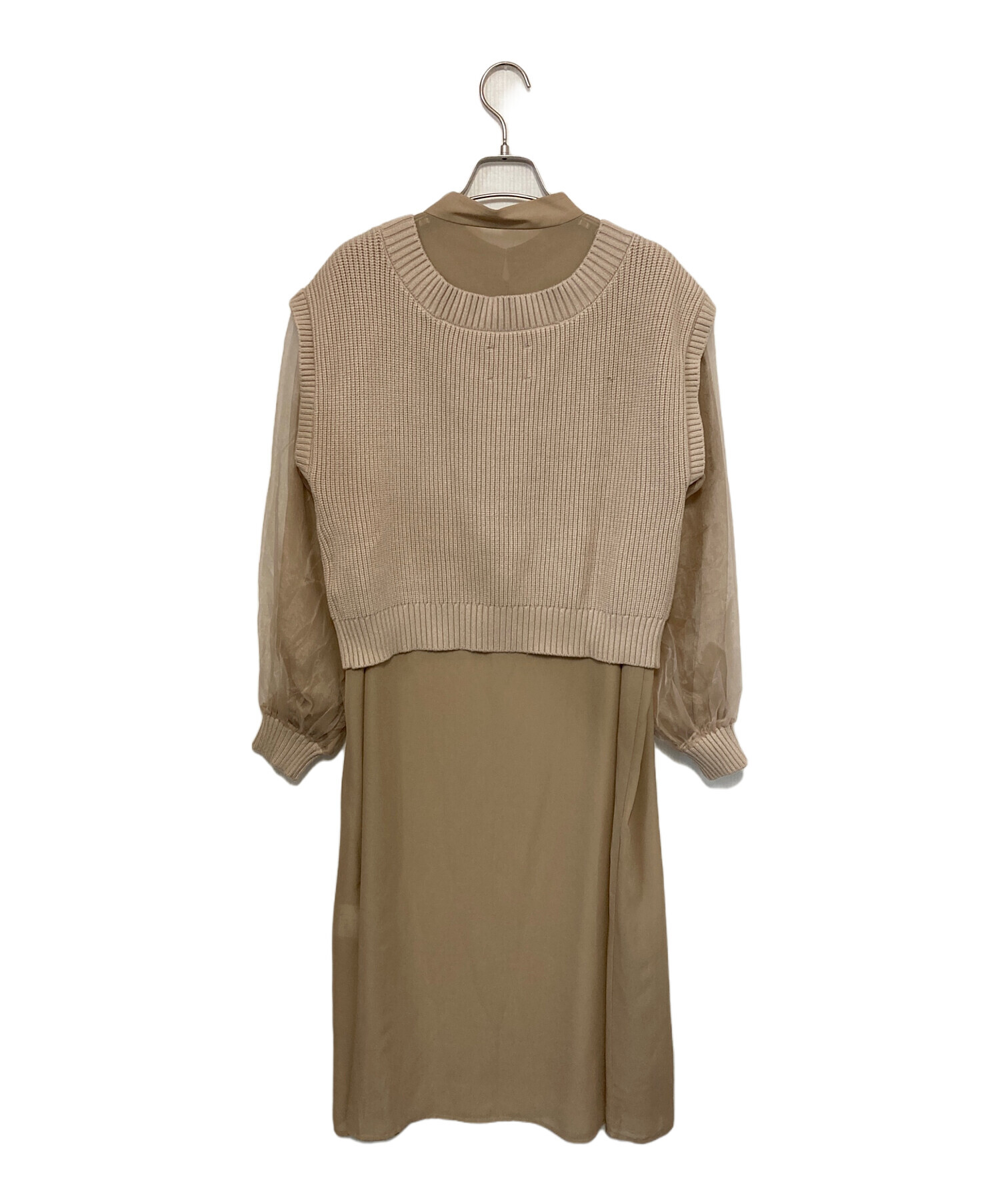 AMERI シアーシャツ 茶 AMERI シアーシャツ 茶