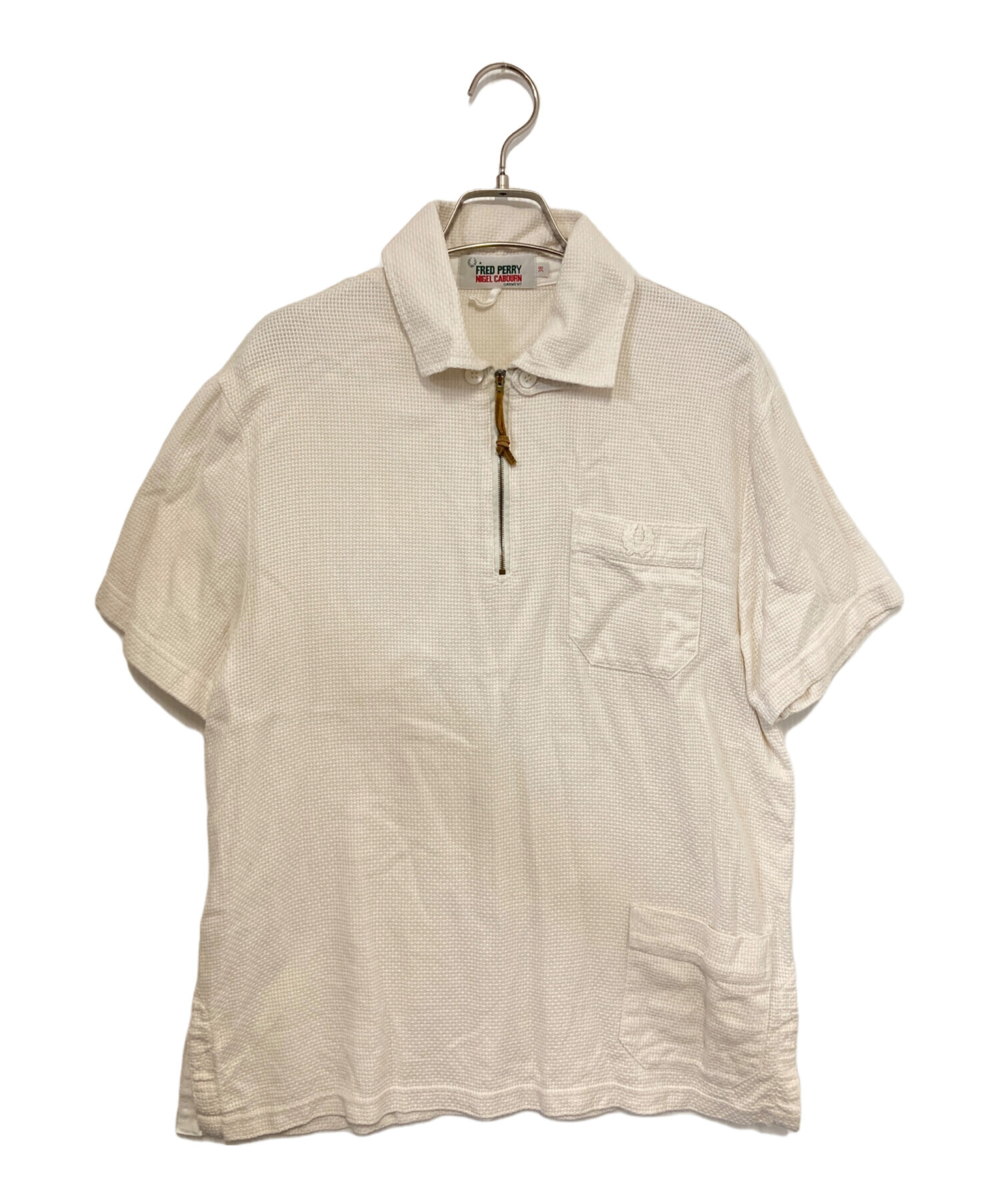 【極美品】Nigel Cabourn×FREDPERRYポロシャツ38アイボリー 中古・古着通販】FRED PERRY (フレッドペリー) NIGEL CABOURN
