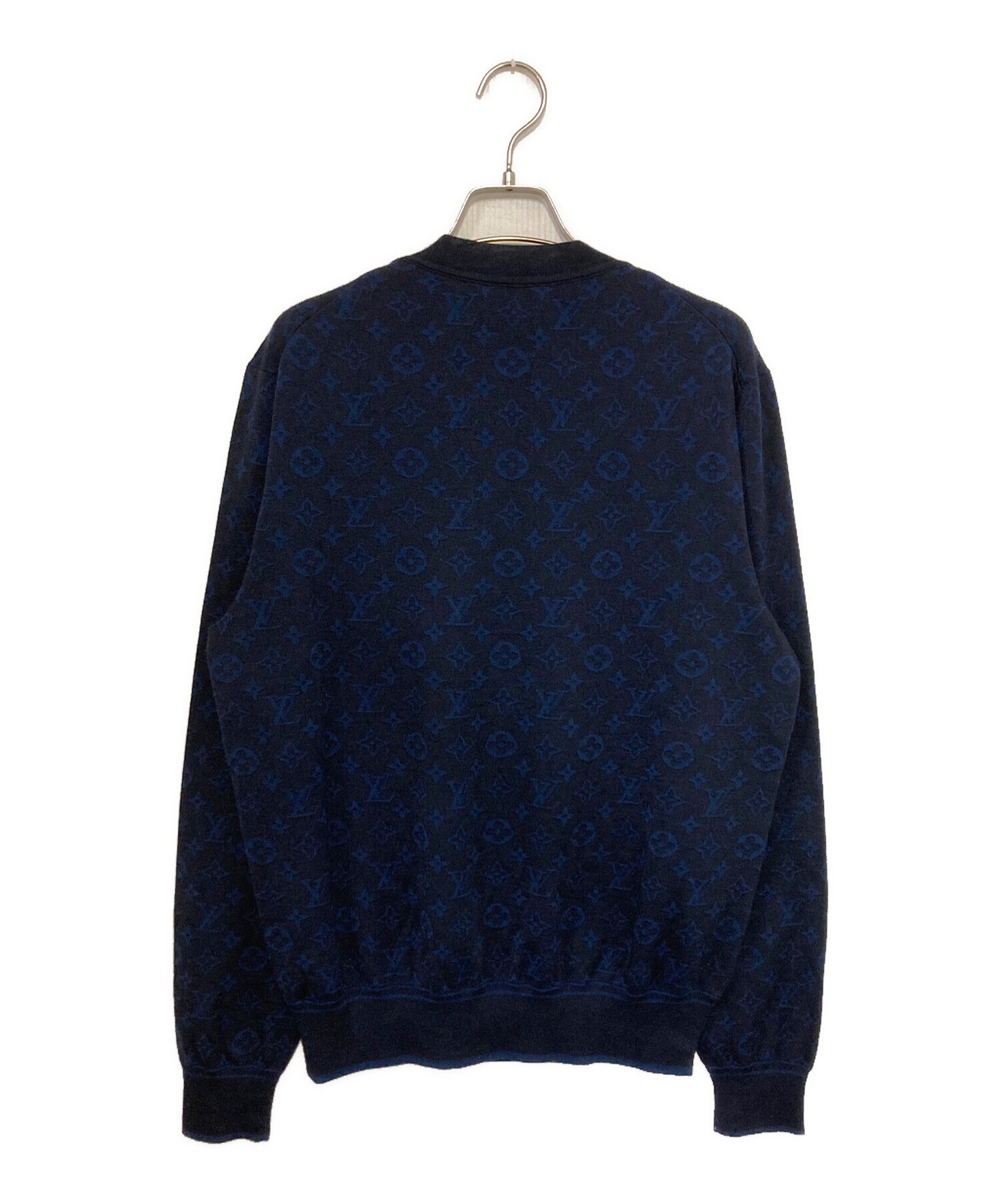SALE♪LOUIS VUITTON ダークブルー ニット 中古・古着通販】LOUIS VUITTON (ルイ ヴィトン) オールオーバー