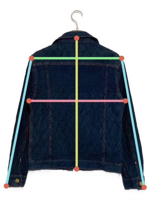 中古・古着通販】Graph zero (グラフゼロ) 剣道刺し子デニムジャケット 