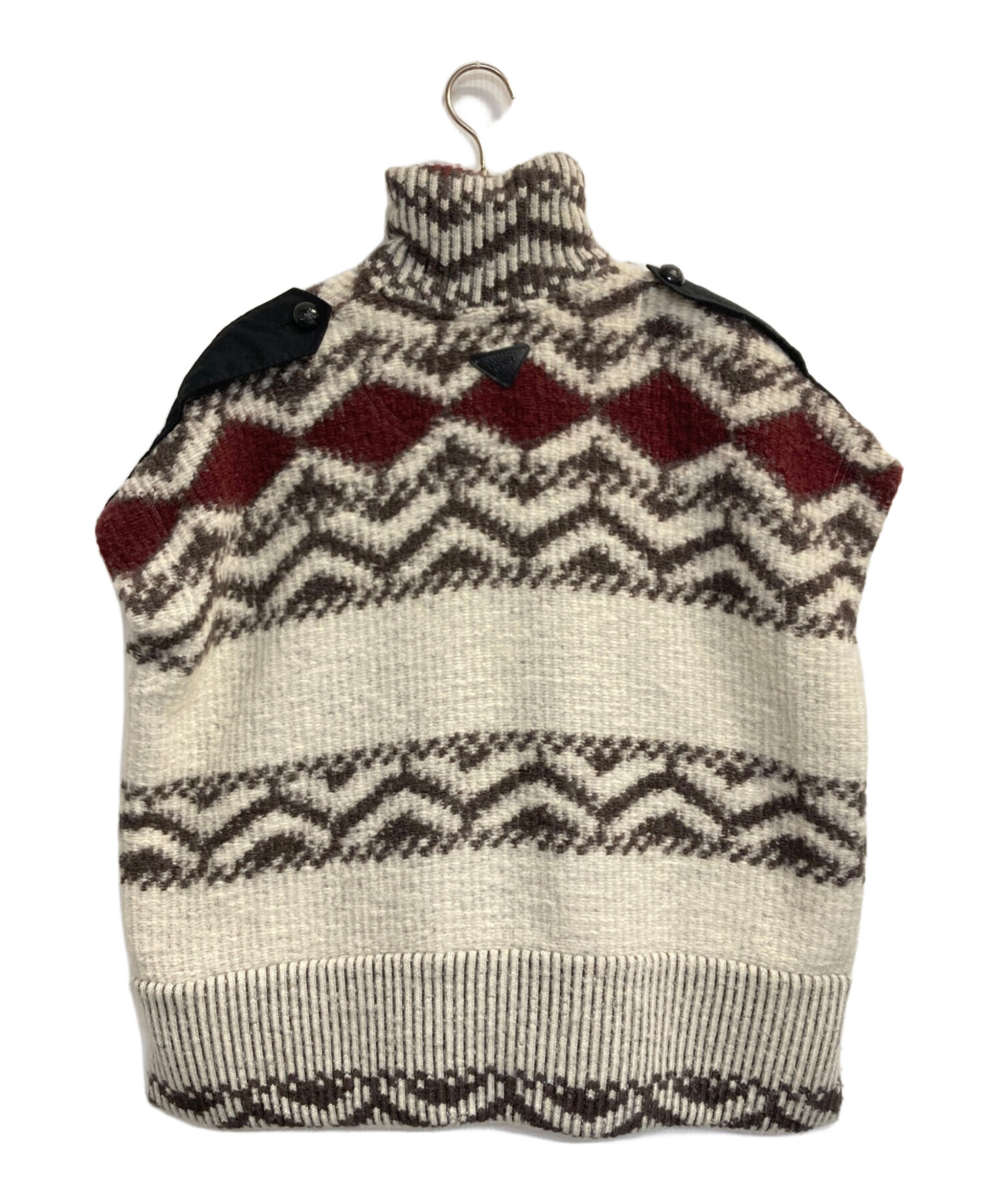中古・古着通販】DIESEL (ディーゼル) カウチンニットベスト ブラウン 