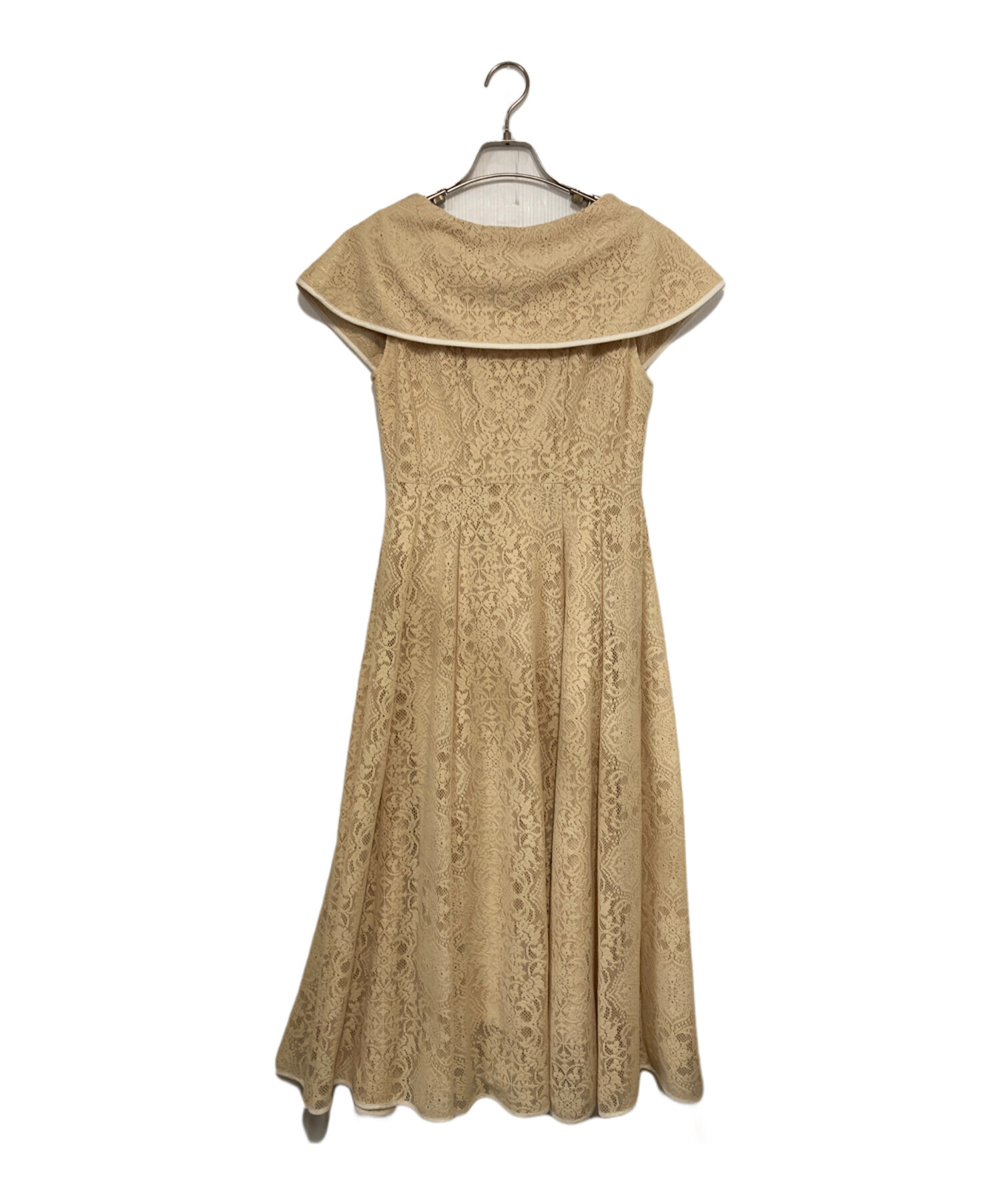 CELFORD イエローレースワンピース 38 中古・古着通販】CELFORD (セル