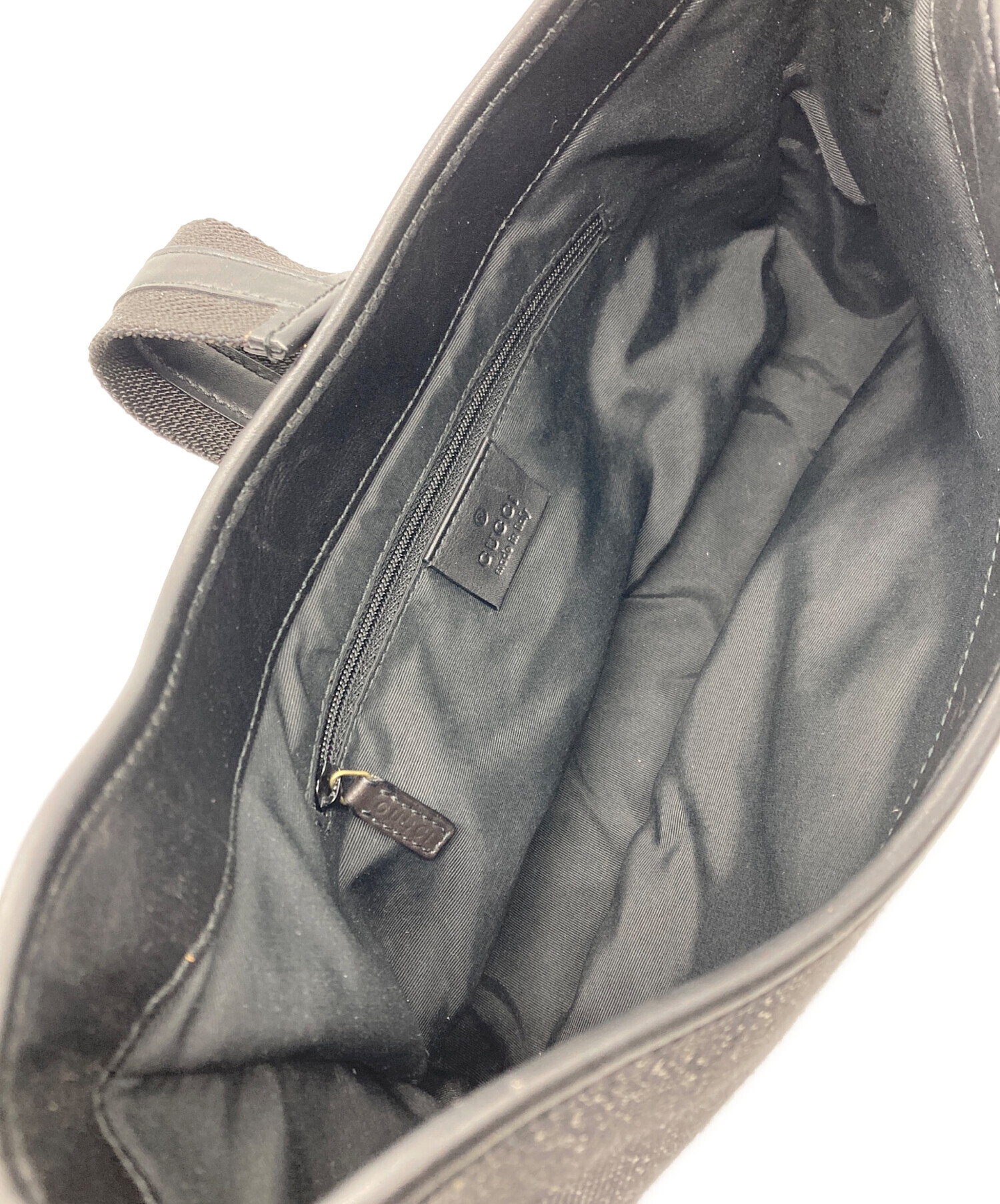 GUCCI デニム地GGキャンバスワンショルダーバッグ 中古・古着通販】GUCCI (グッチ) デニム地GGキャンバスワンショルダー