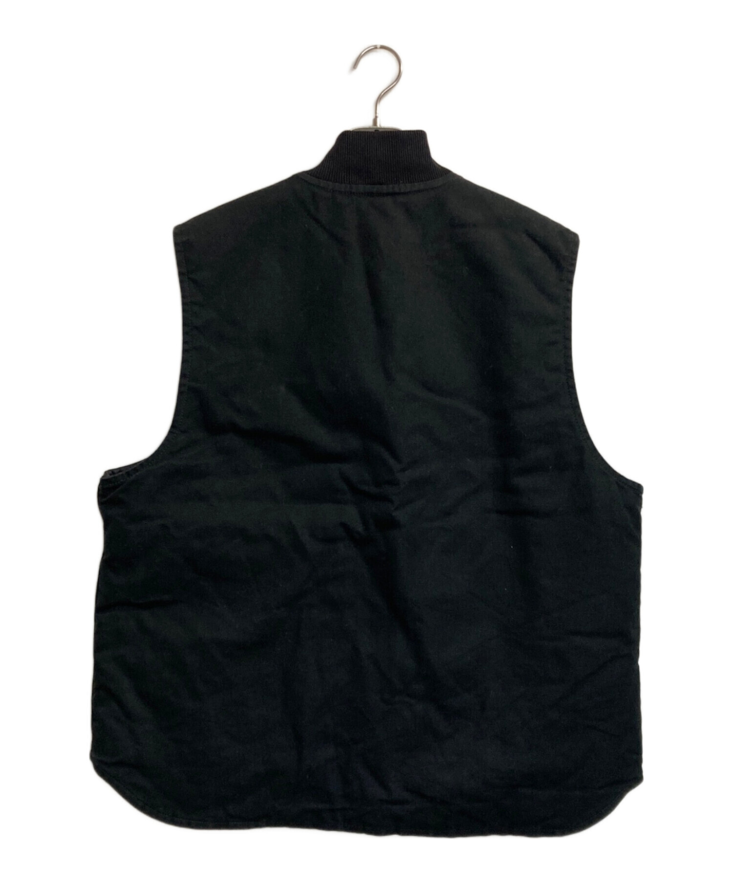 中古・古着通販】CarHartt (カーハート) ダックワークベスト ブラック  