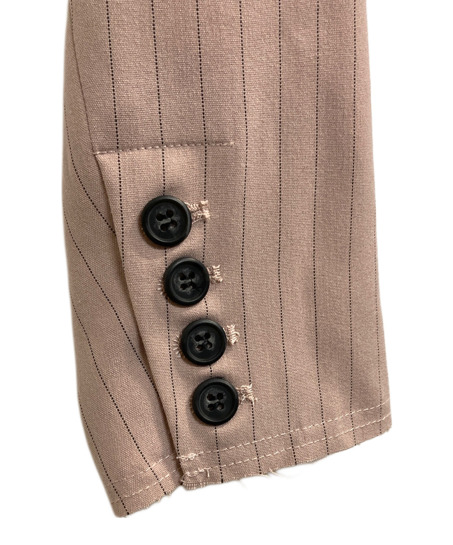 中古・古着通販】Ameri (アメリ) STRIPE SHORT JACKET/ストライプ