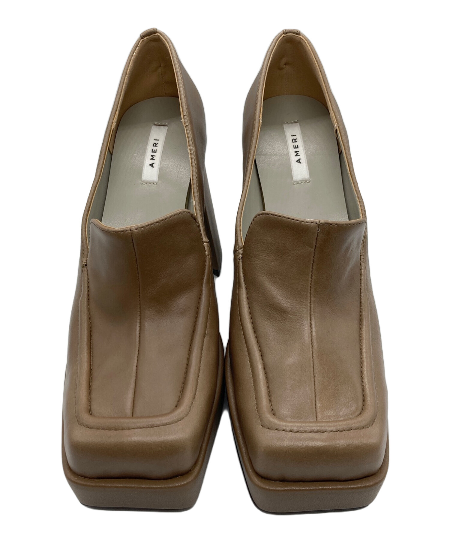 中古・古着通販】Ameri (アメリ) PLATFORM SQUARE TOE LOAFER 