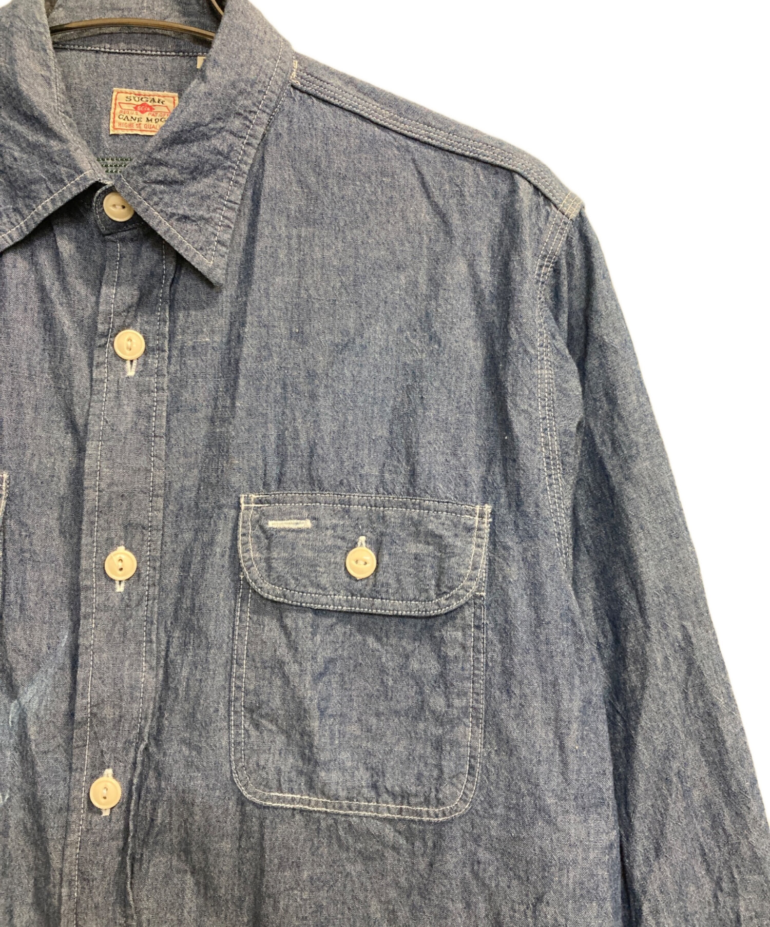 中古・古着通販】SUGAR CANE (シュガーケーン) BLUE CHAMBRAY WORK
