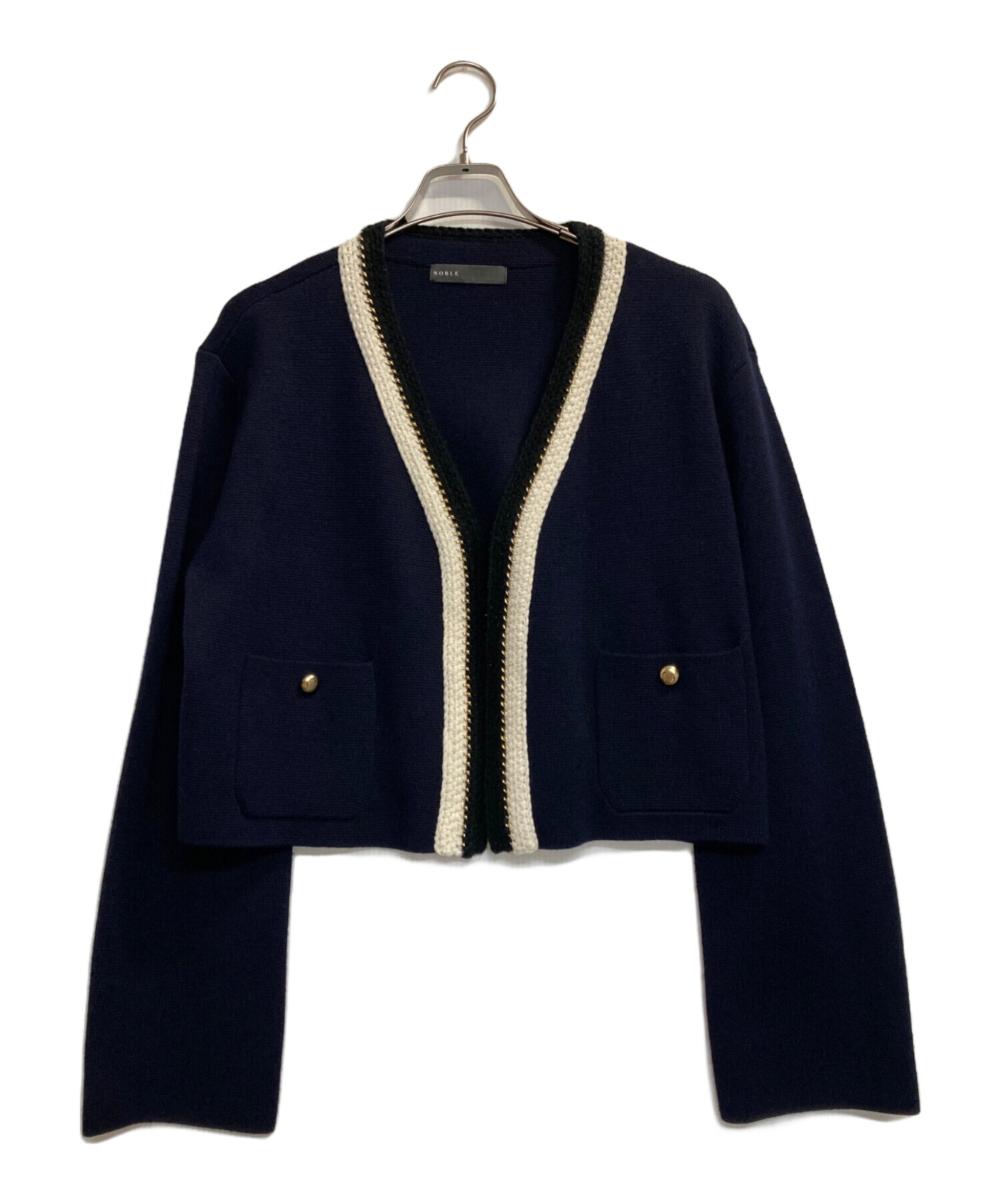 新品】ノーブル NOBLE 配色トリミングミラノリブショート