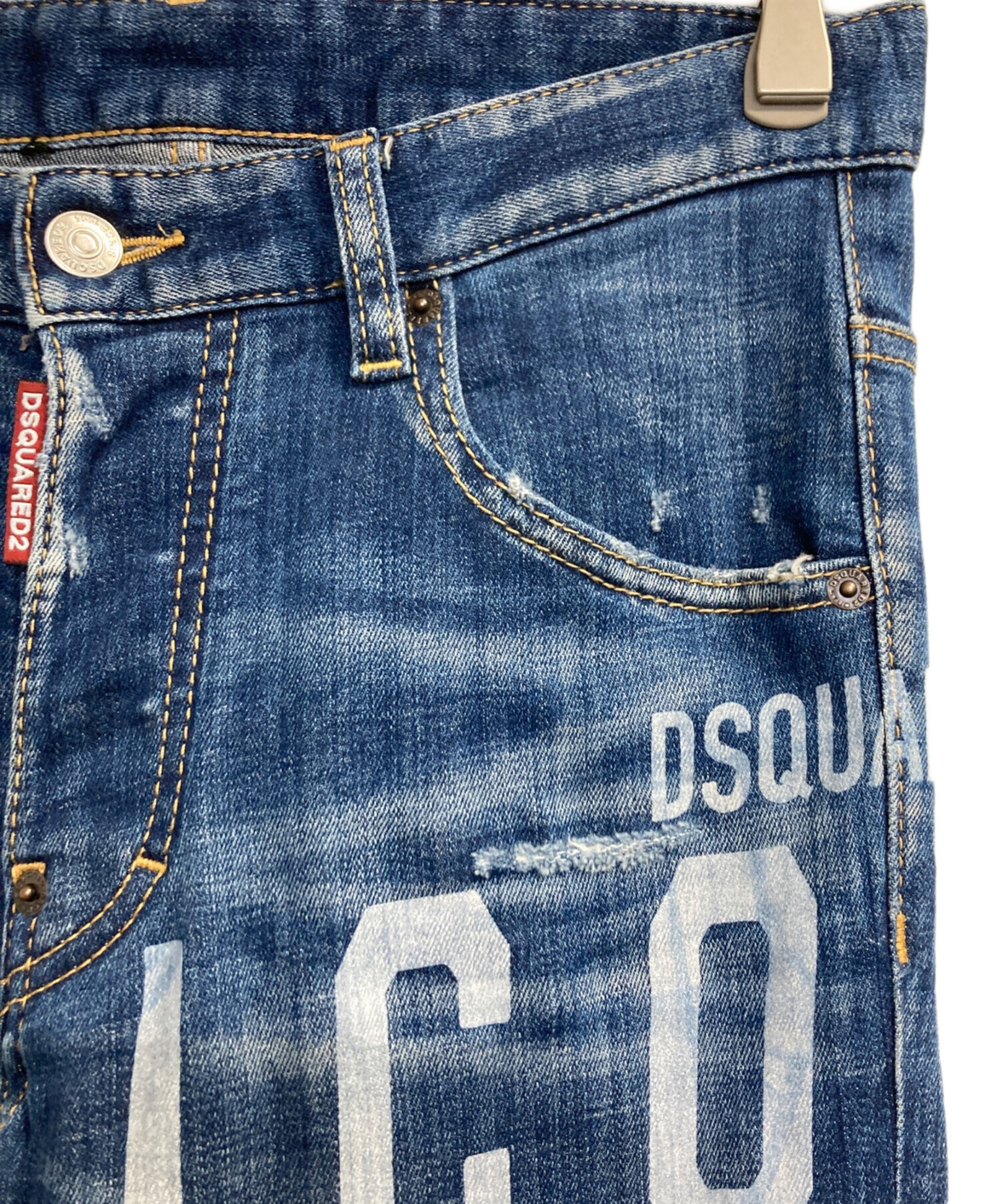 中古・古着通販】DSQUARED2 (ディースクエアード) ペイントダメージ 中古・古着通販】DSQUARED2 (ディースクエアード) ペイントダメージ