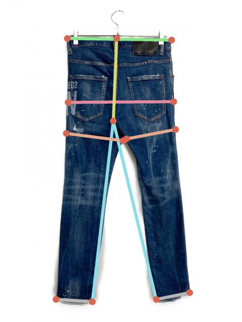 中古・古着通販】DSQUARED2 (ディースクエアード) ペイントダメージ