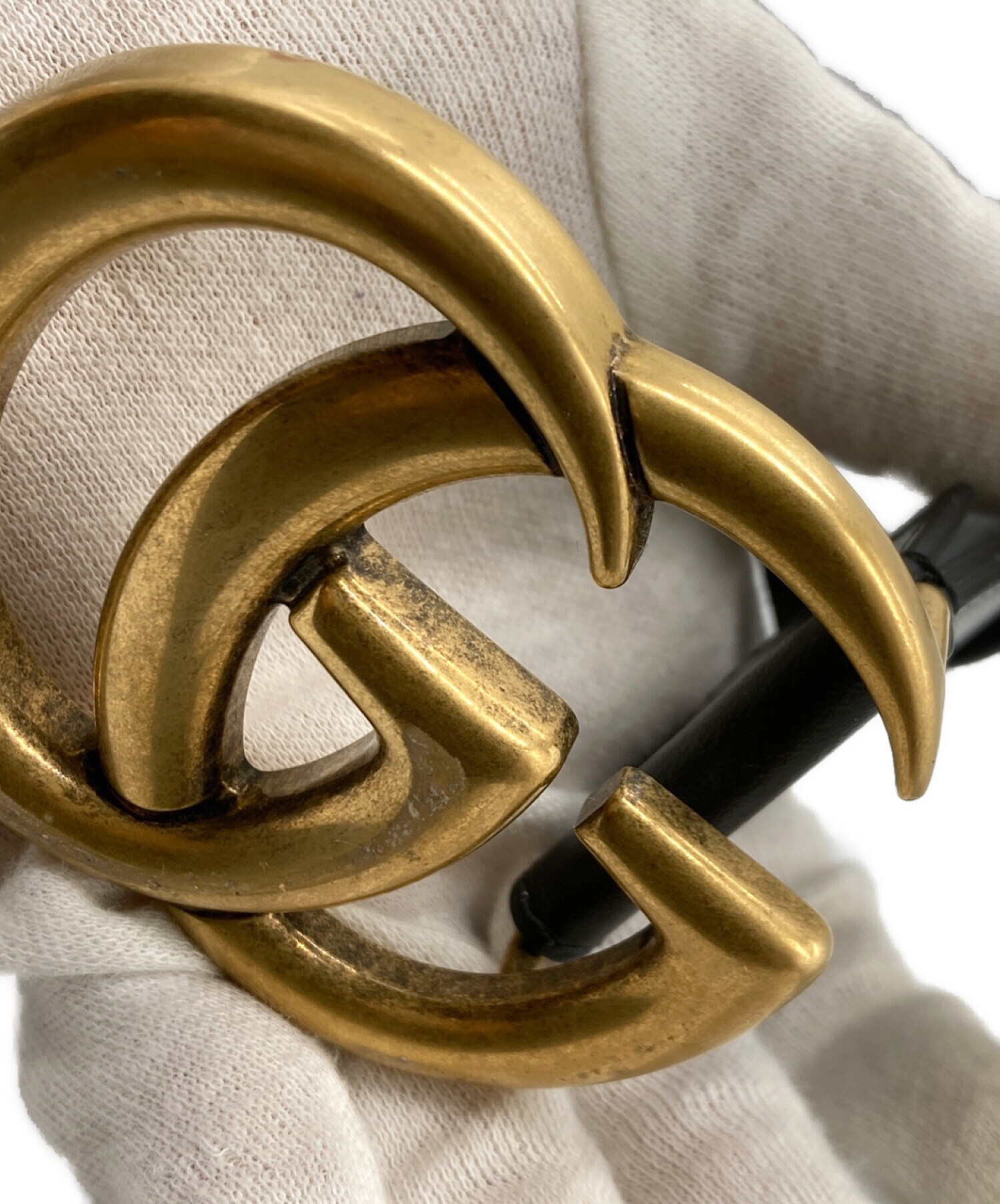 中古・古着通販】GUCCI (グッチ) ダブルG ワイドベルト / GGマーモント