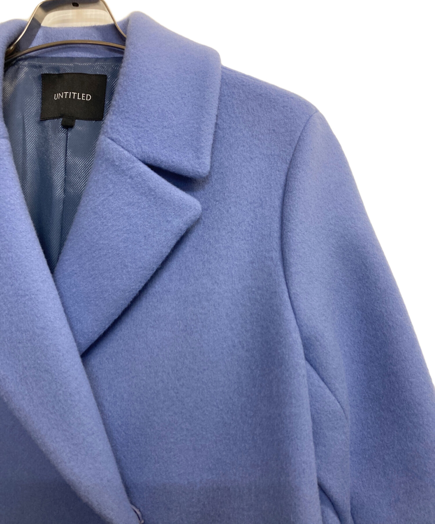 中古・古着通販】UNTITLED (アンタイトル) Wブレストミドル丈ビーバー