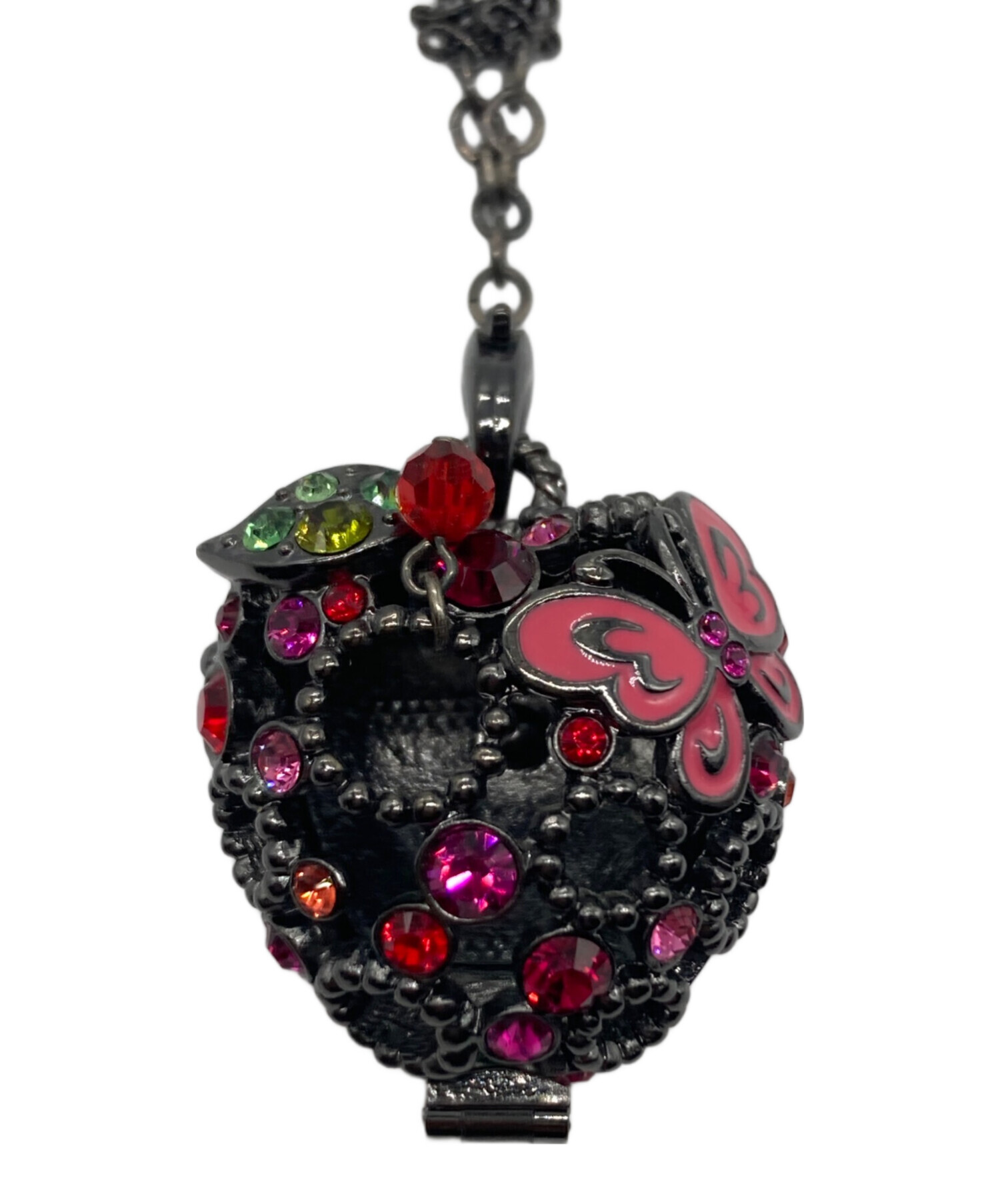 中古・古着通販】ANNA SUI (アナスイ) ストーン装飾ハートロケット