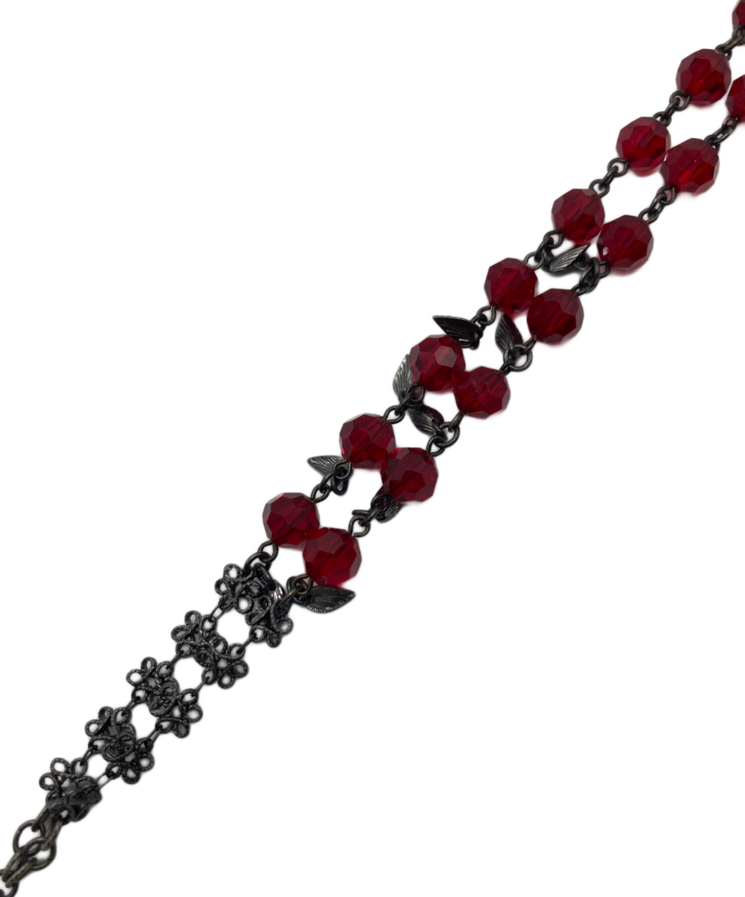 中古・古着通販】ANNA SUI (アナスイ) ストーン装飾ハートロケット 