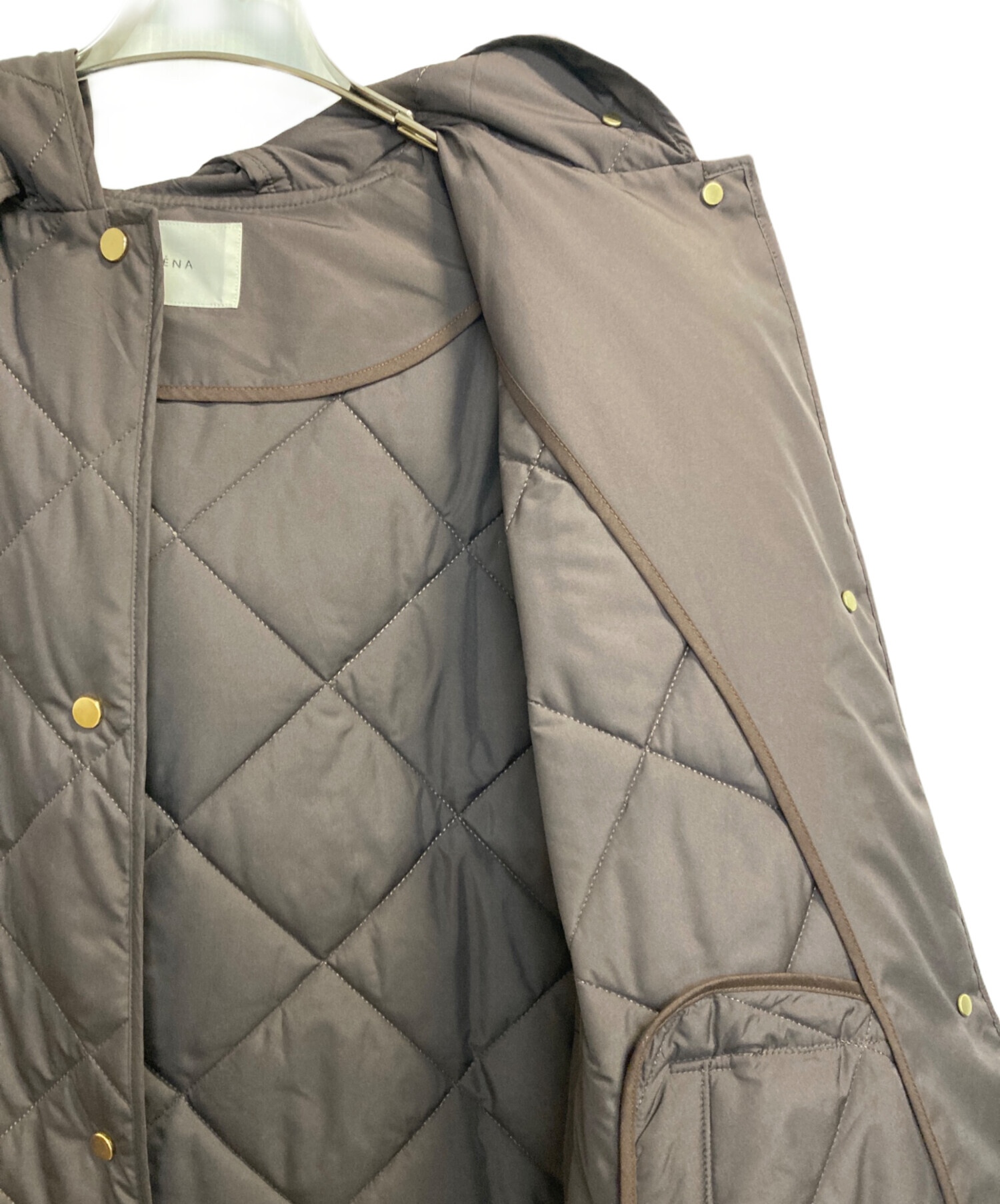 中古・古着通販】IENA (イエナ) キルティングベンチコート ブラウン