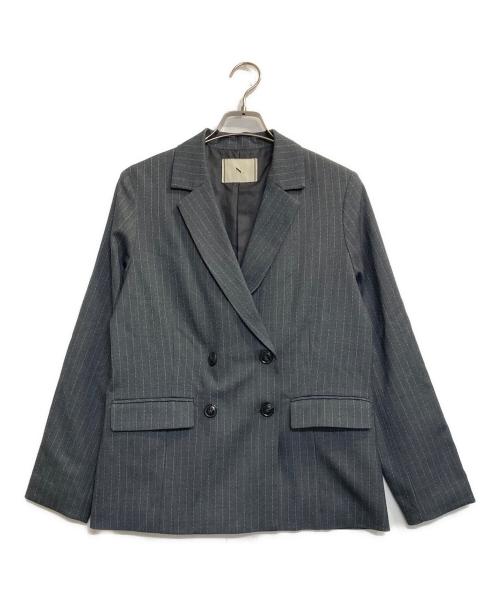 NATURAL BEAUTY BASIC ネイビージャケット　裏地ストライプ NATURAL BEAUTY BASIC（ナチュラルビューティーベーシック