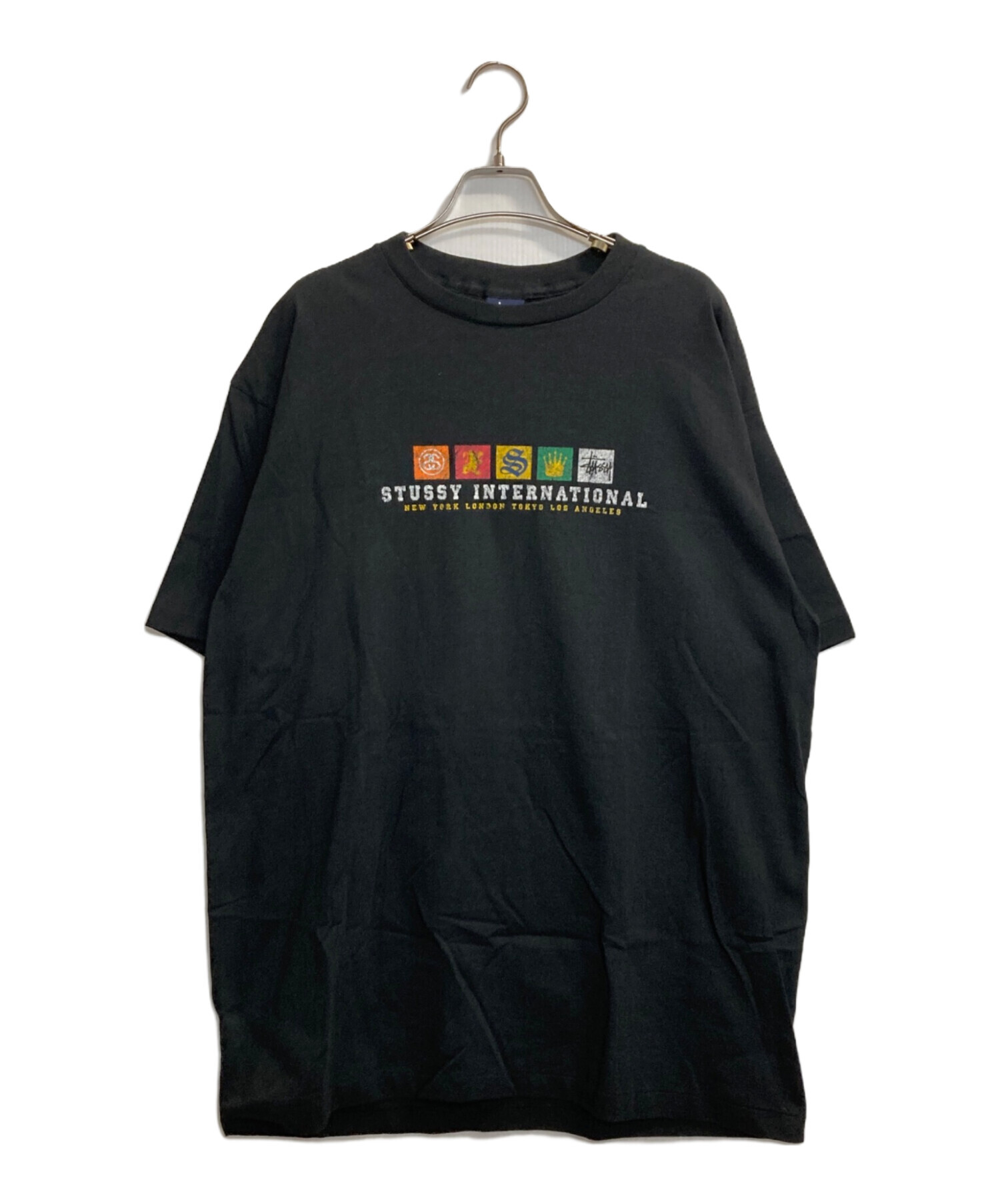 中古・古着通販】stussy (ステューシー) INTERNATIONAL MULTI LOGO T 