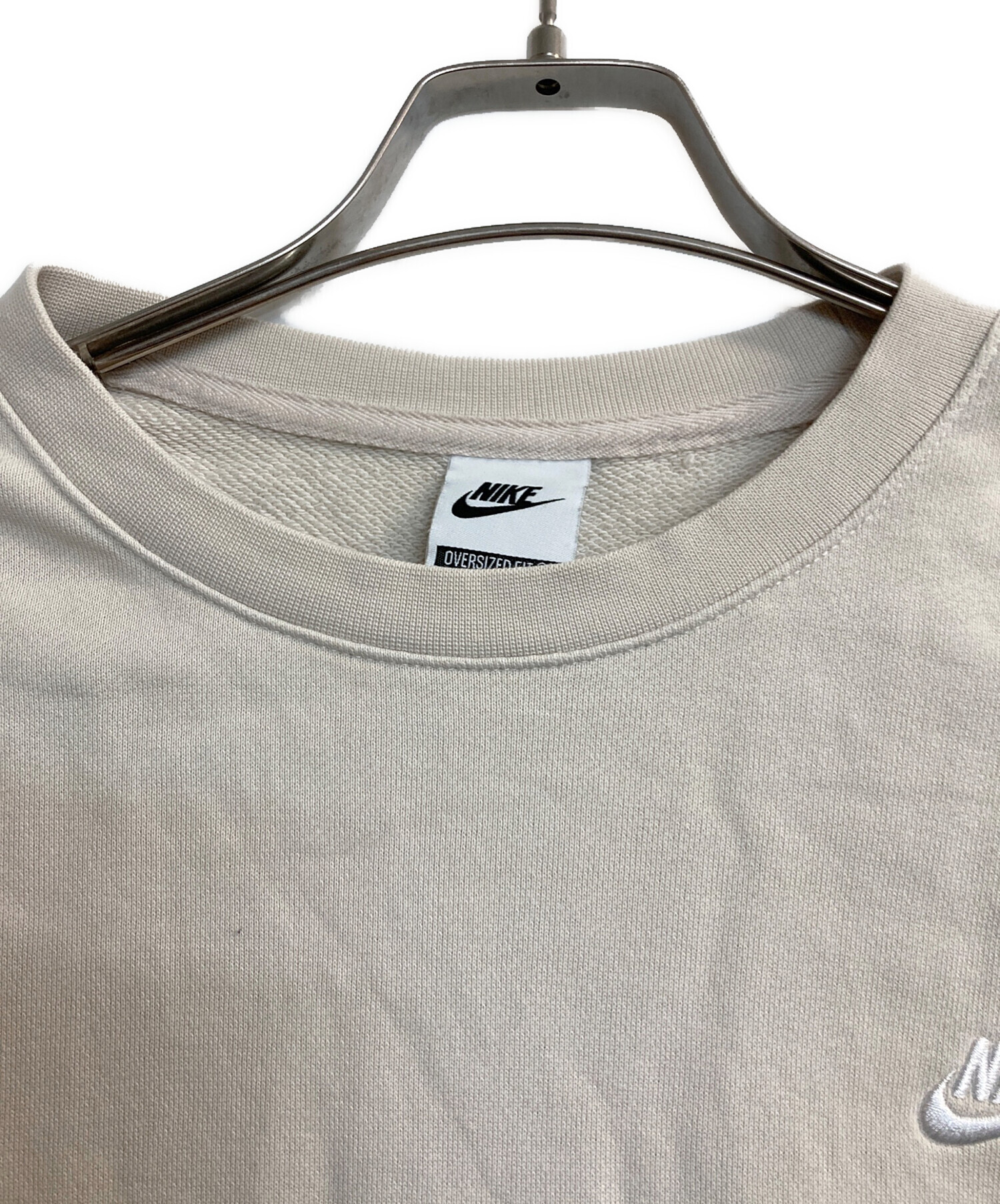 中古・古着通販】NIKE (ナイキ) オーバーサイズスウェット アイボリー