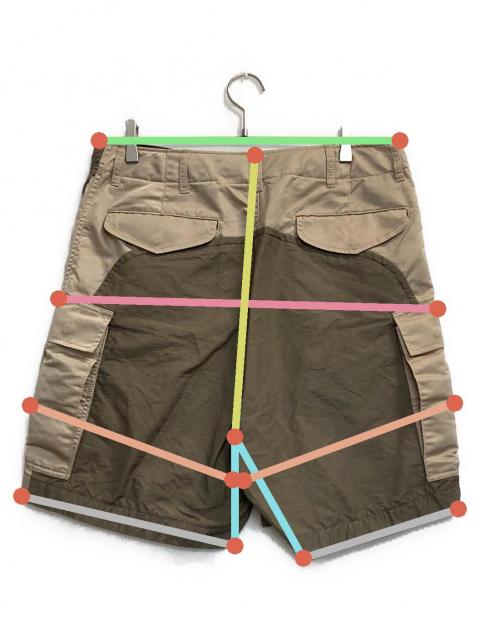 中古・古着通販】sacai (サカイ) Nylon Twill Mix Shorts/ベルテッド
