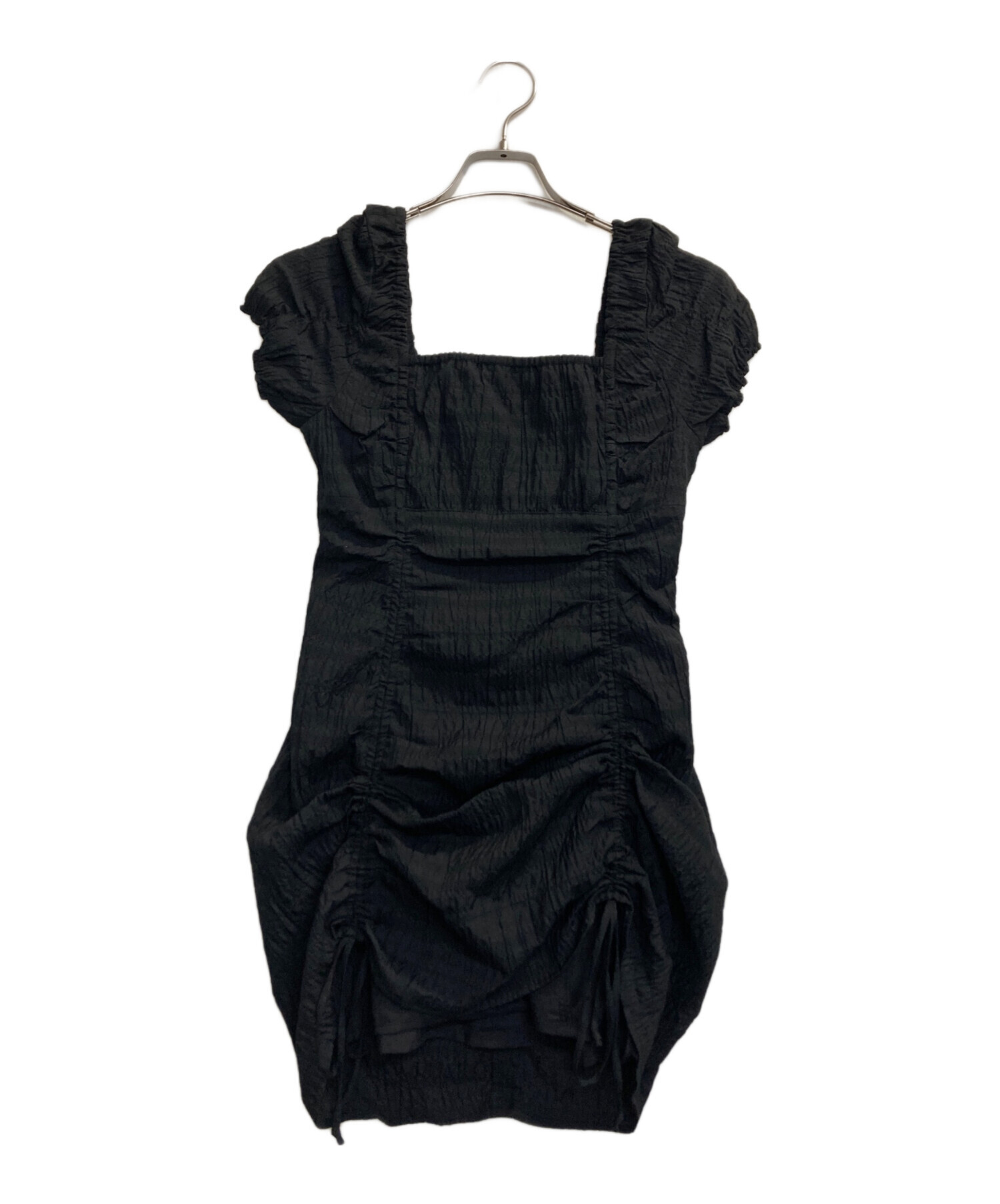 中古・古着通販】moussy (マウジー) GATHER RIBBON ミニドレス