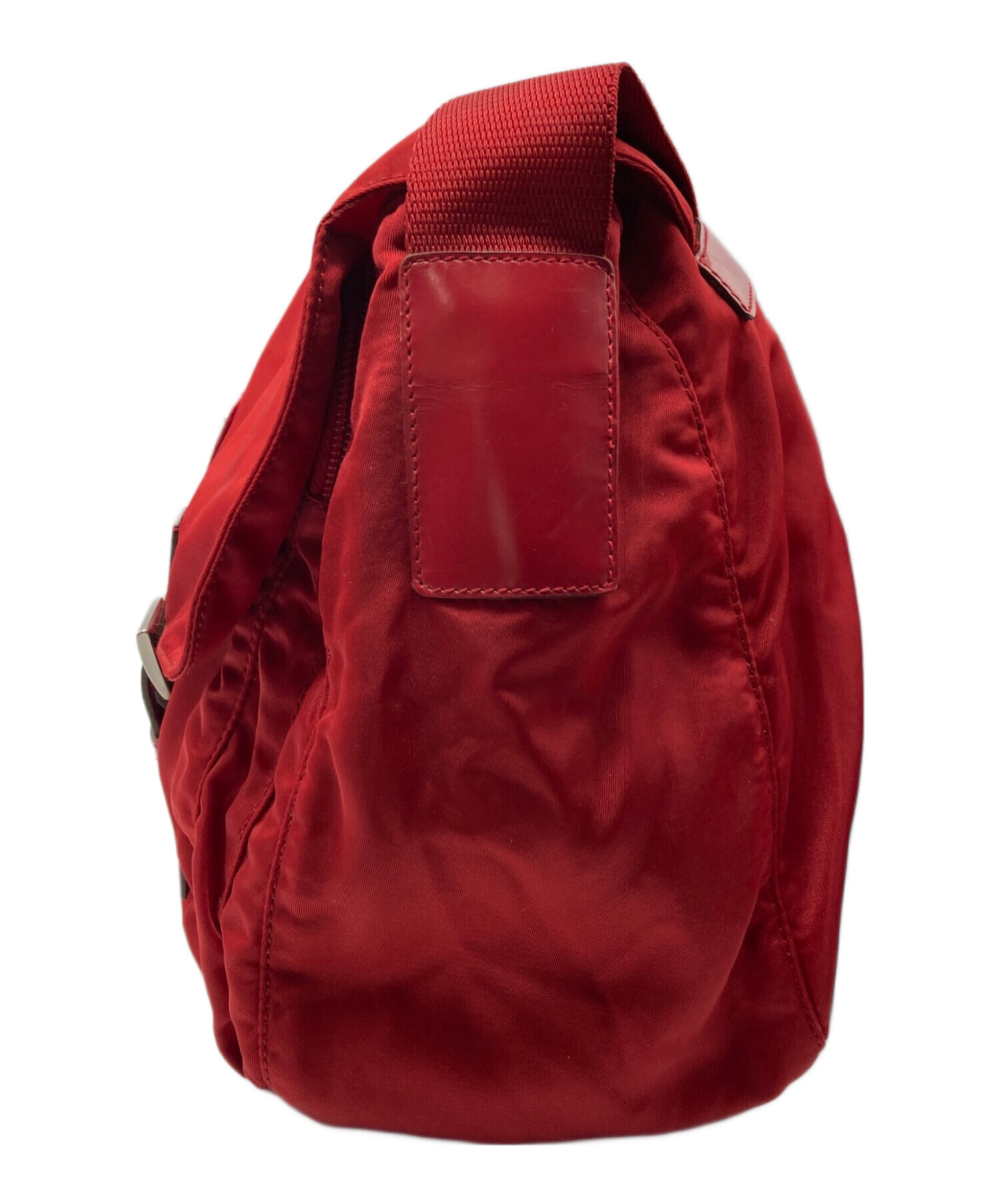 中古・古着通販】PRADA (プラダ) ナイロンショルダーバッグ レッド