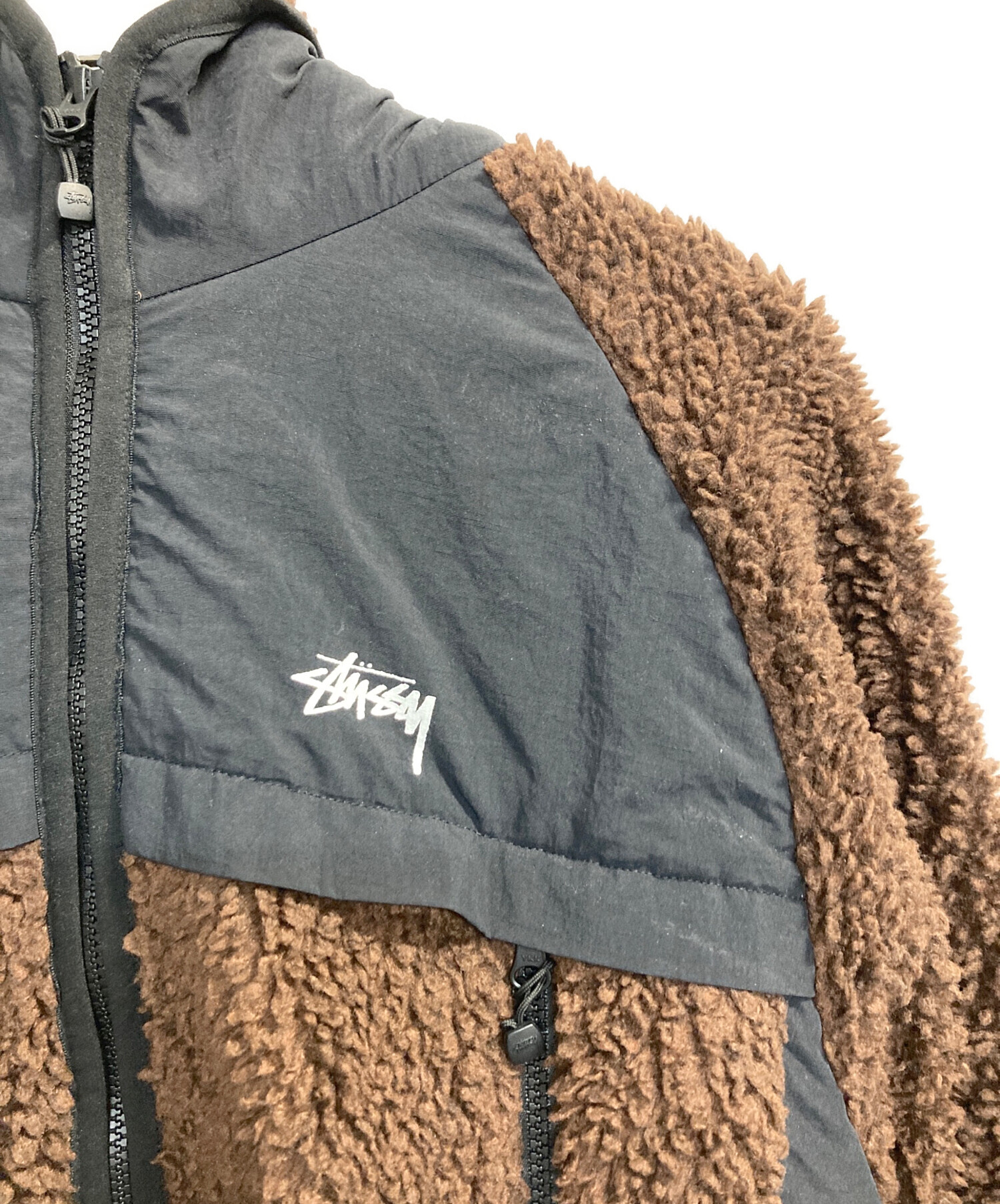 ジャケット・アウター Sherpa Lined Hooded Jacket 中古・古着通販】stussy (ステューシー) Sherpa Paneled Hooded