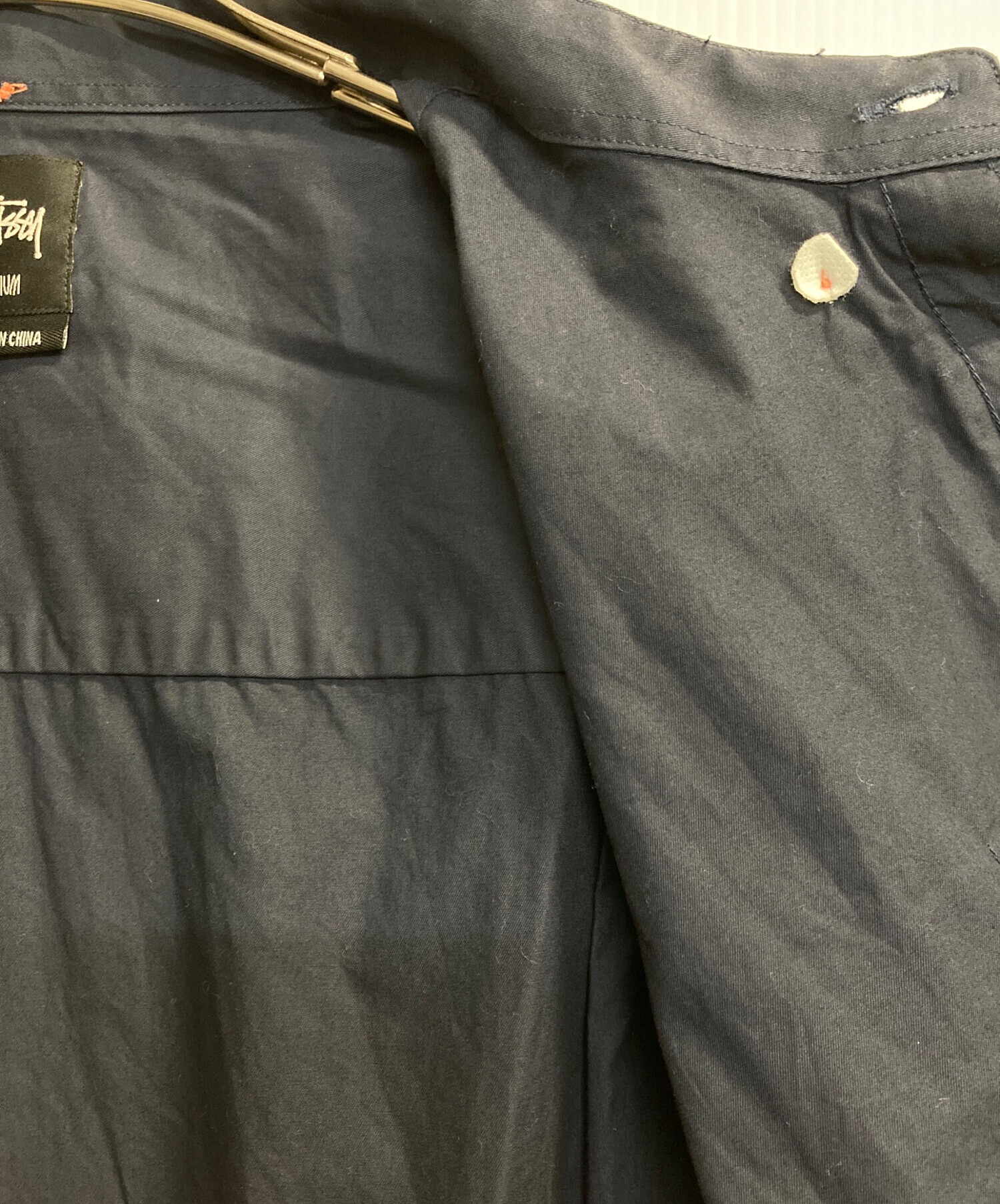 中古・古着通販】stussy (ステューシー) ボタンダウンシャツ ネイビー