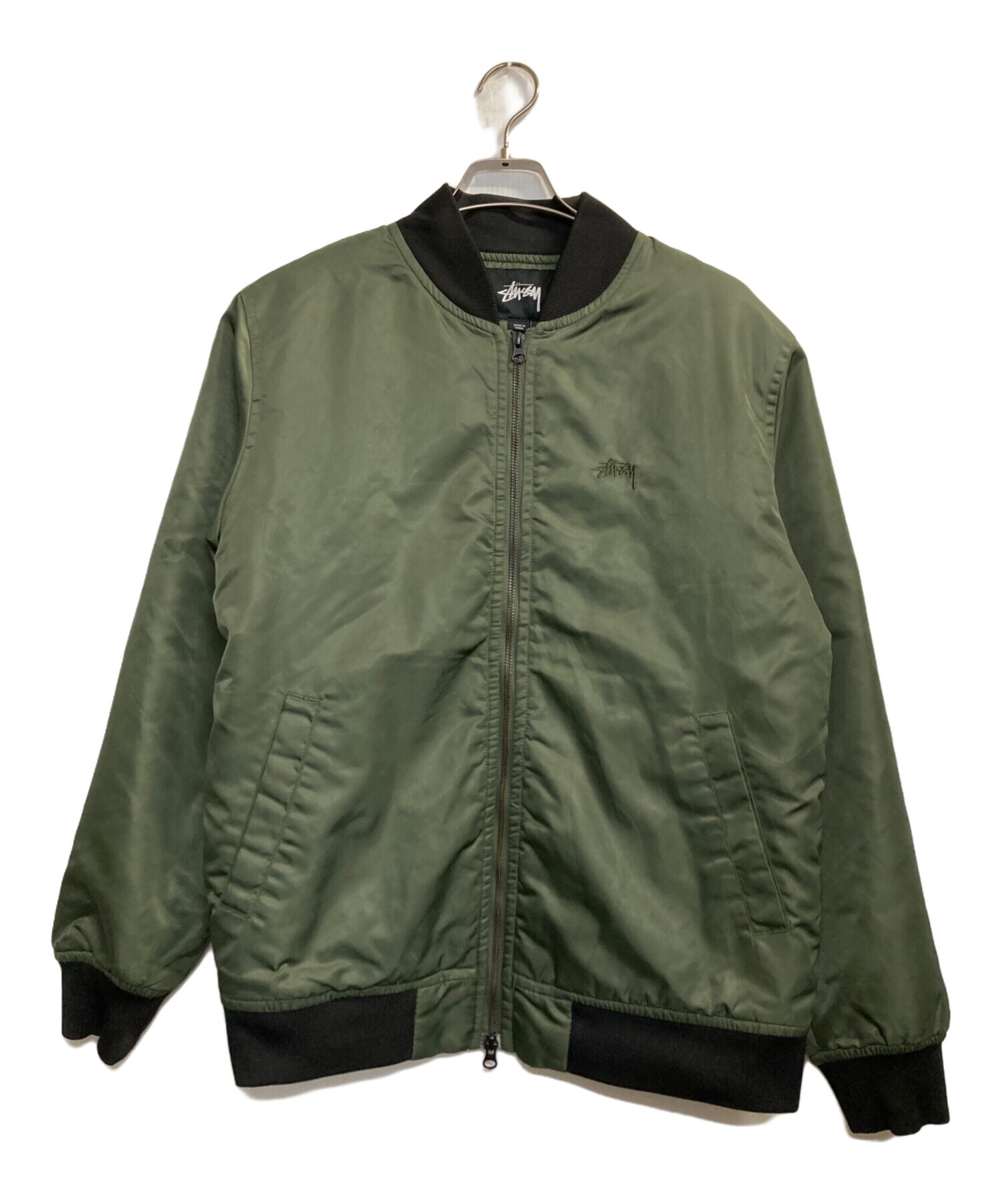 【貴重】Stussy MA-1 フライトジャケット カーキ Stussy MA-1 カーキ ステューシー ミリタリージャケット