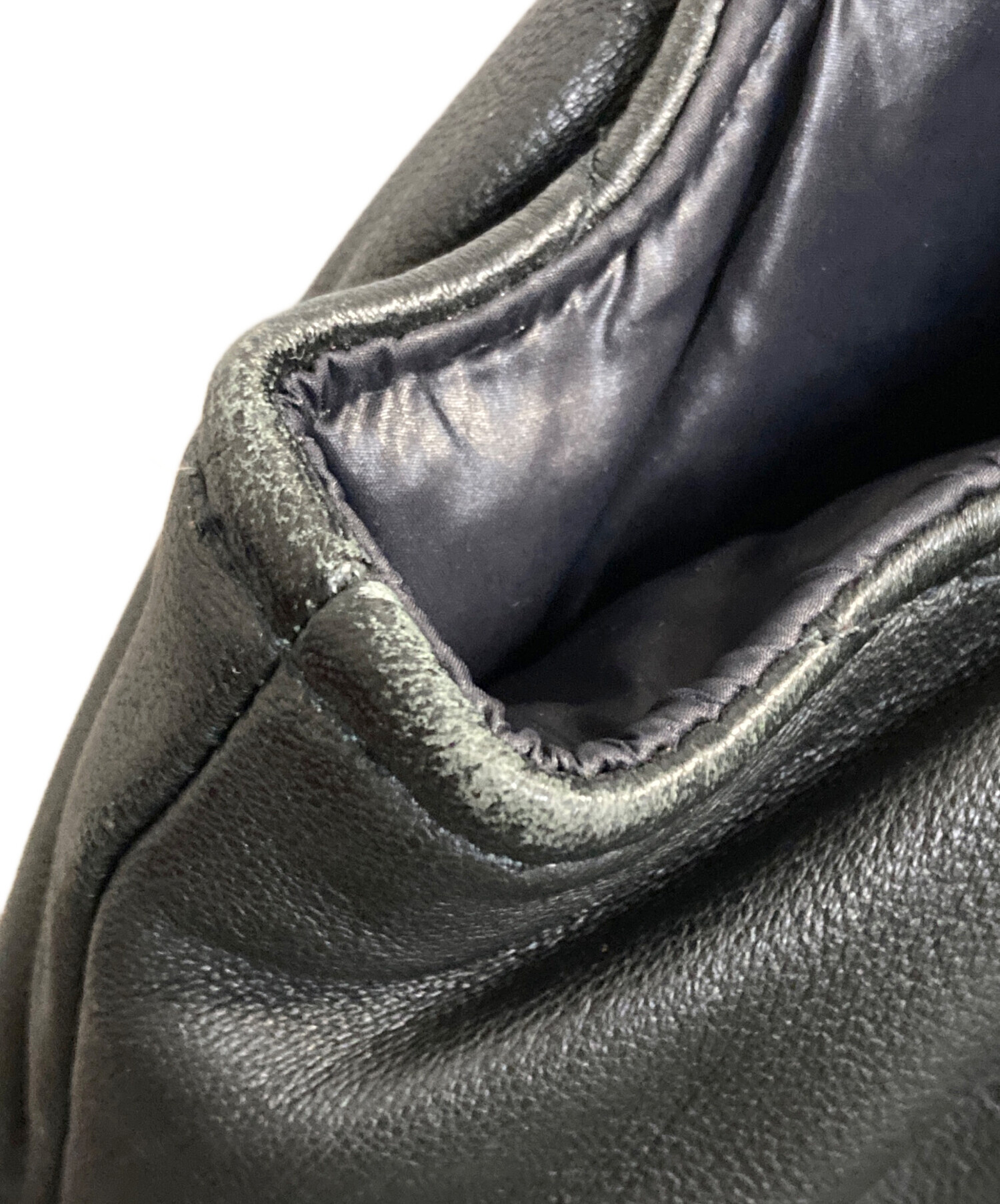 中古・古着通販】Schott (ショット) ダウンレザーリバーシブルベスト