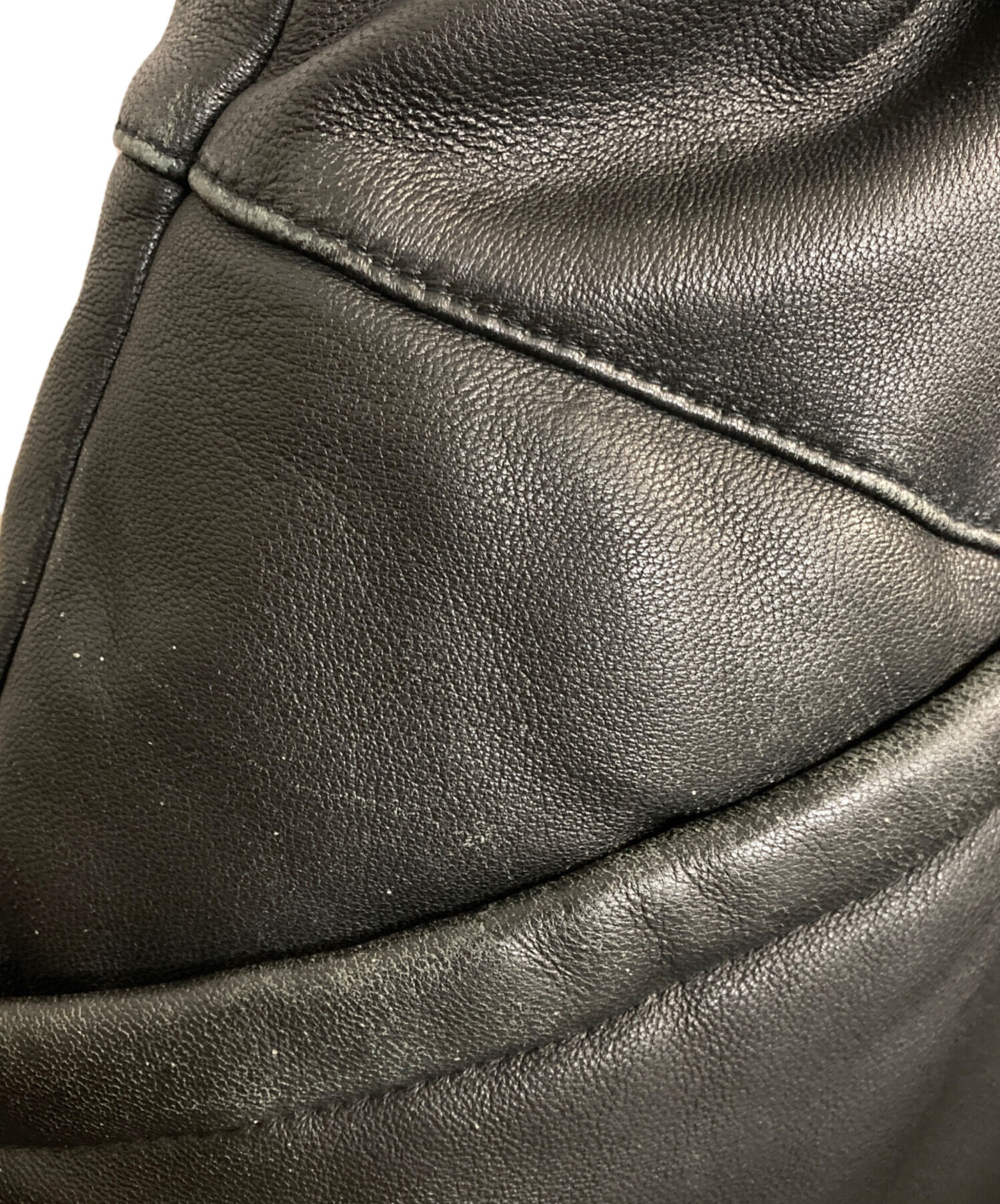 中古・古着通販】Schott (ショット) ダウンレザーリバーシブルベスト 