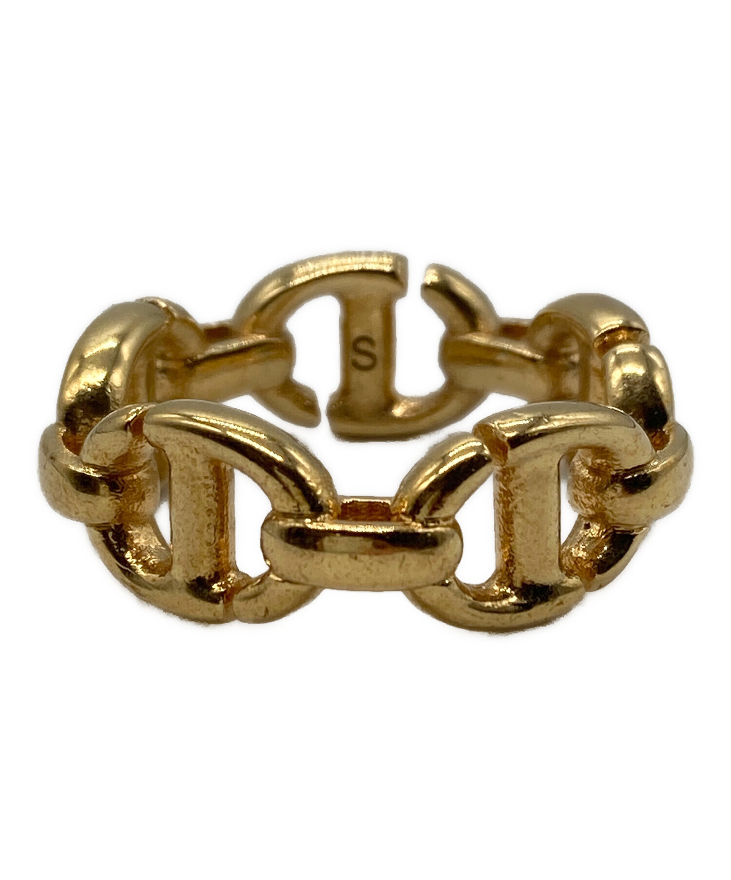 美品 DIOR ディオール CD NAVY リング ゴールドカラー M ロゴ DIOR ディオール CD Navy リング ゴールド : BRING Yahoo!ショップ