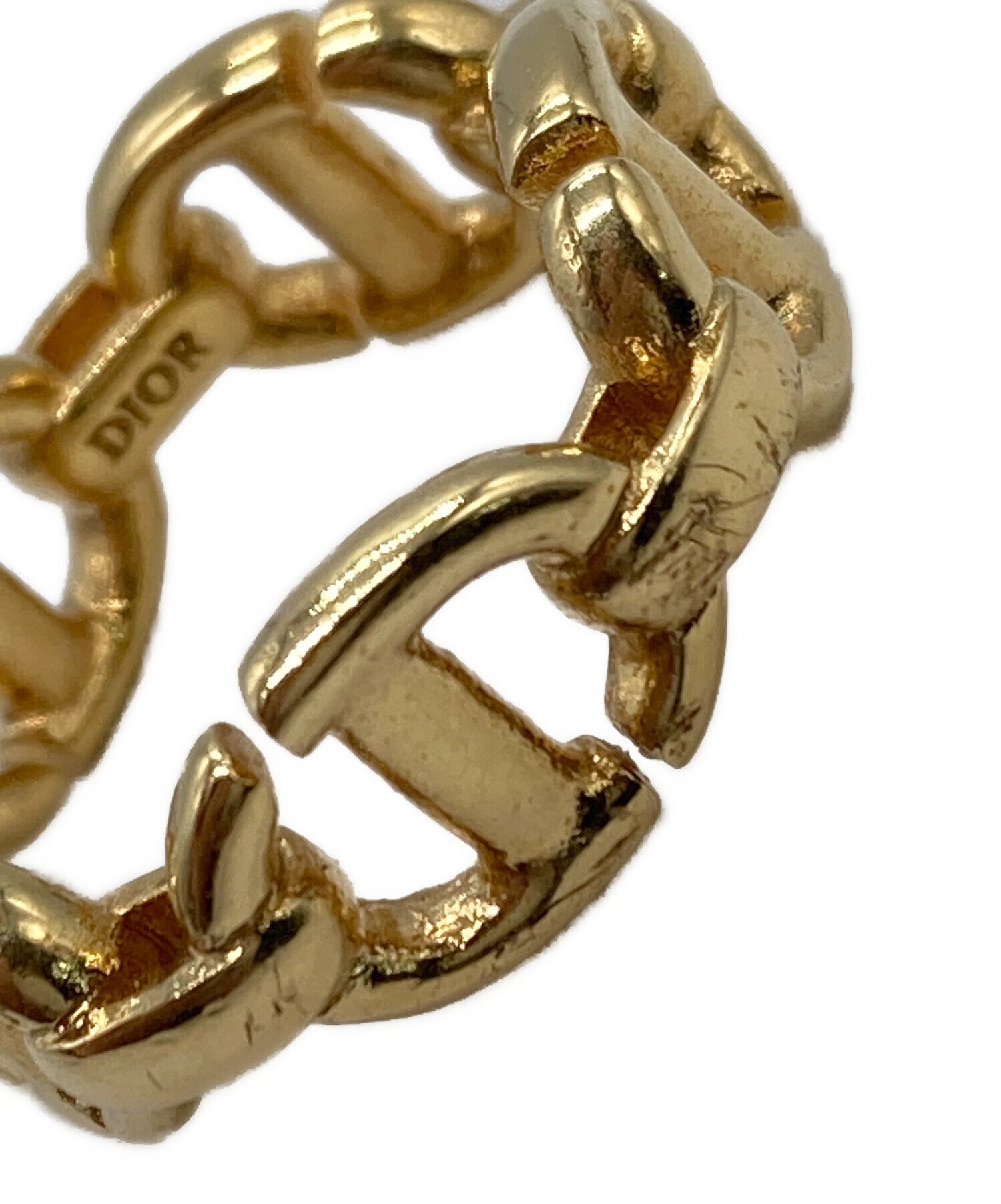 中古・古着通販】Dior (ディオール) CD NAVY RING ゴールド サイズ:9号