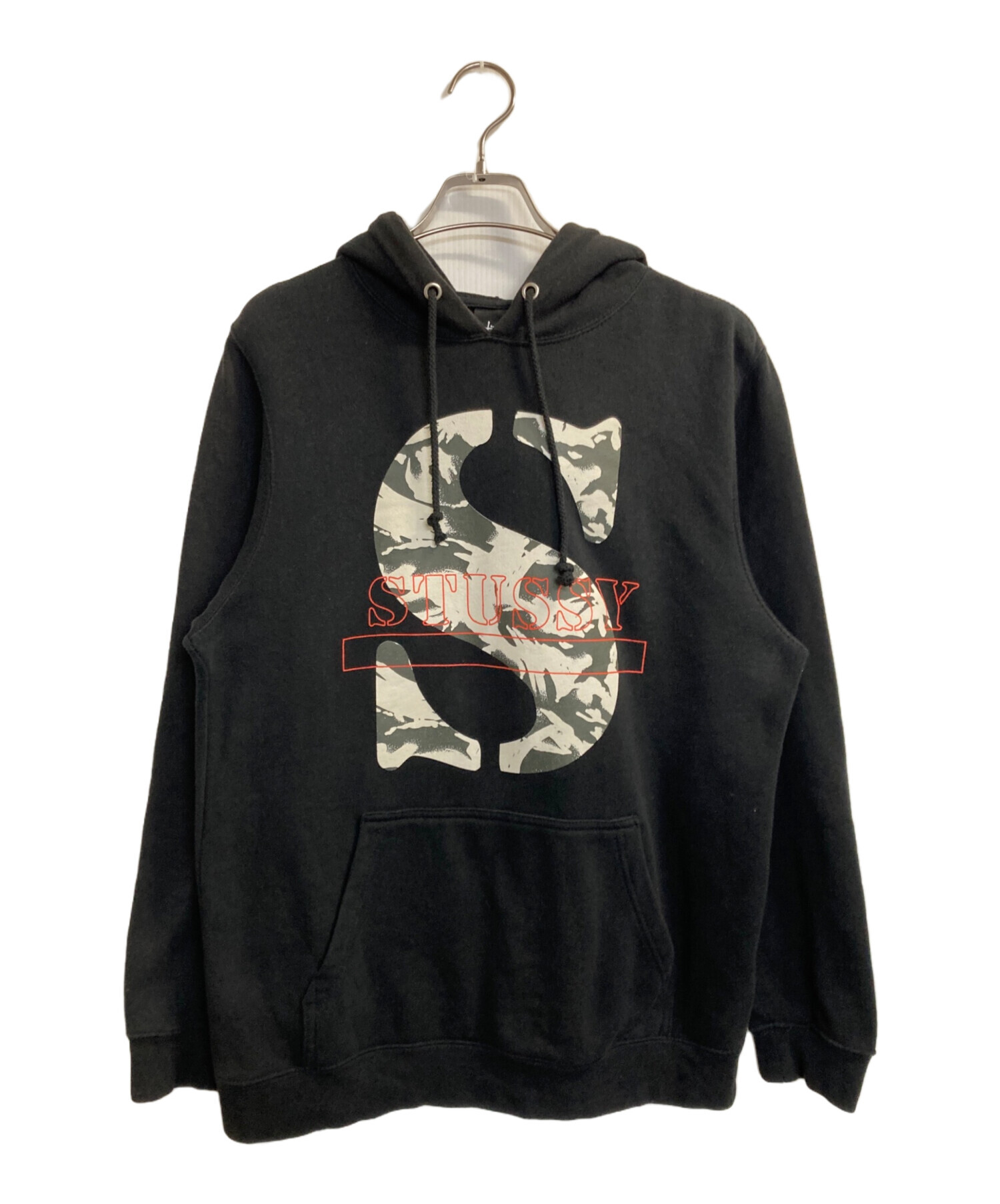 中古・古着通販】stussy (ステューシー) カモフラSロゴパーカー