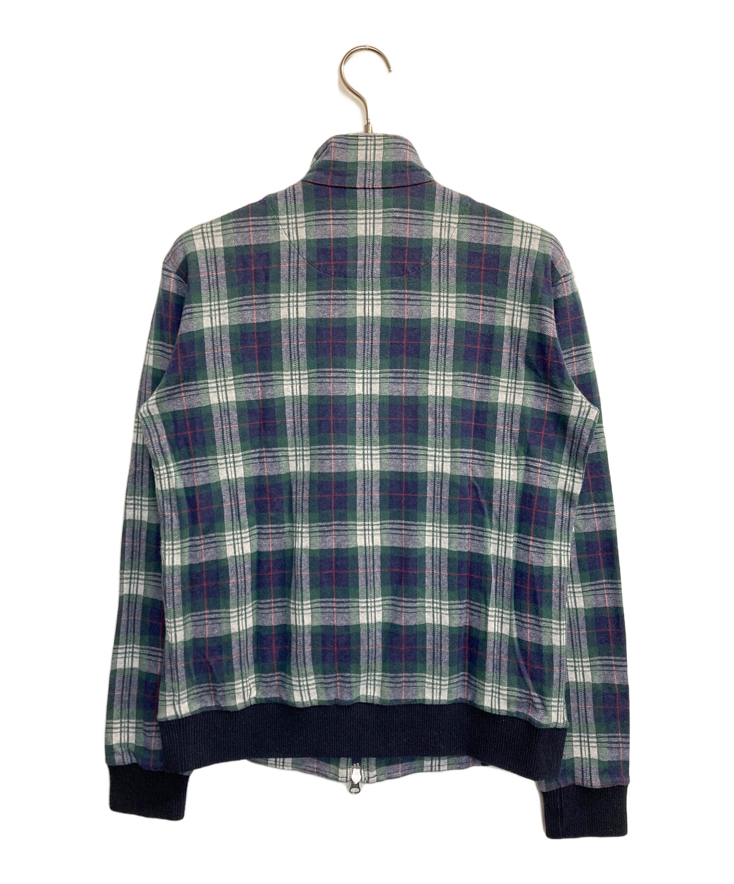 FRED PERRY ネイビー シャツジャケット 中古・古着通販】FRED PERRY (フレッドペリー) ジップシャツジャケット