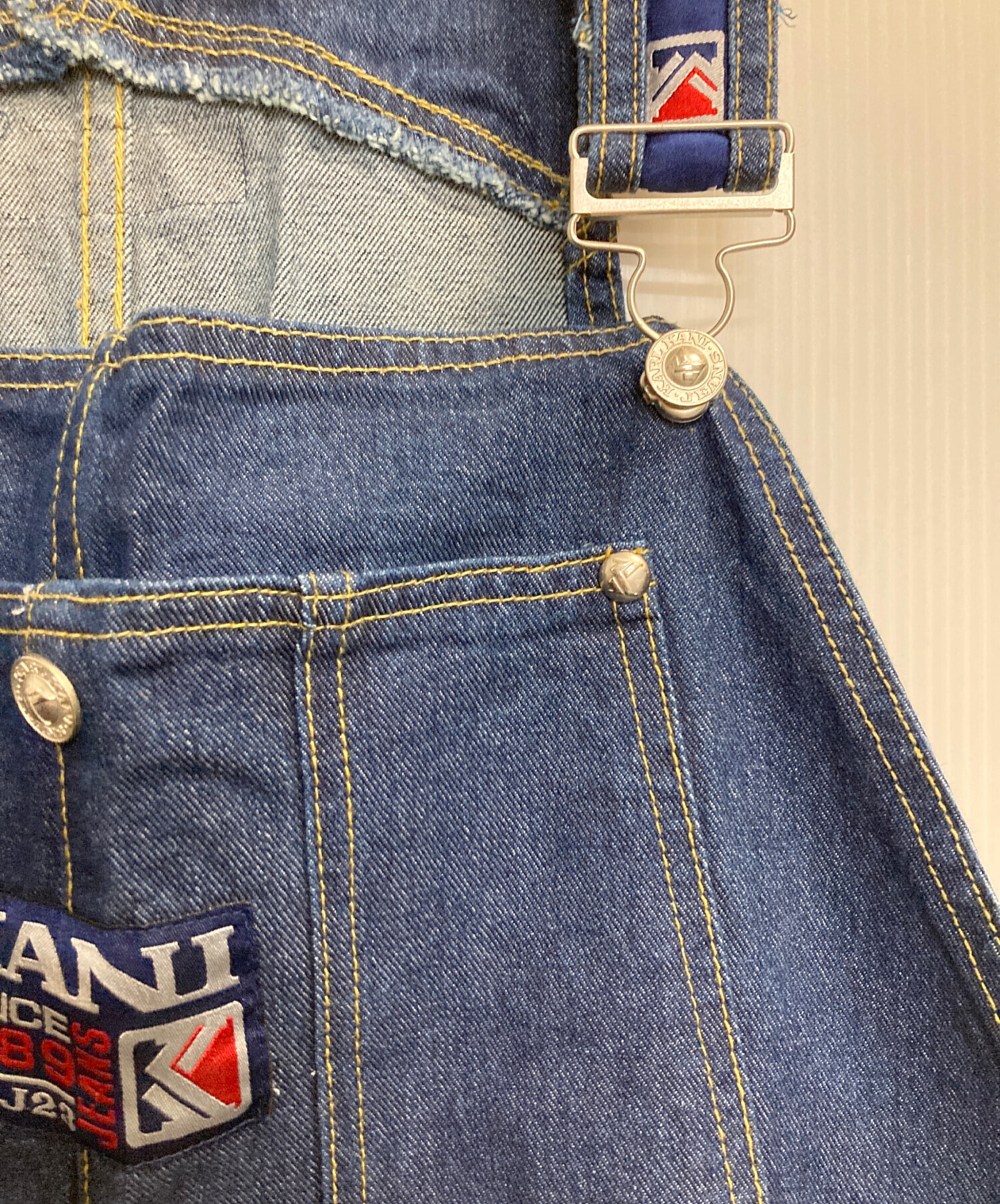 00s KARL KANI デニムオーバーオール メタルプレート 刺繍 ビック 中古・古着通販】KARL KANI (カールカナイ) ペインターオーバーオール