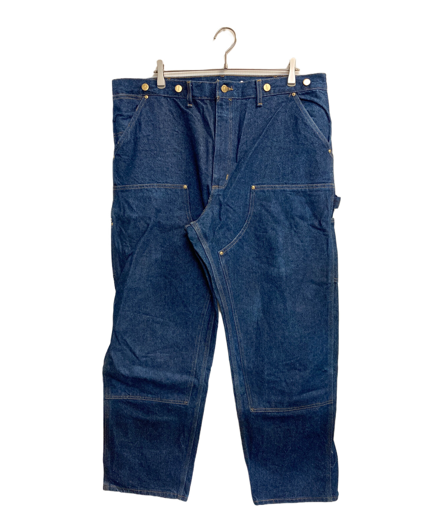 お*さ様 Carhartt　ダブルニー　デニムペインターパンツ　古着　インディゴ 中古・古着通販】CarHartt (カーハート) ダブルニーペインターデニム