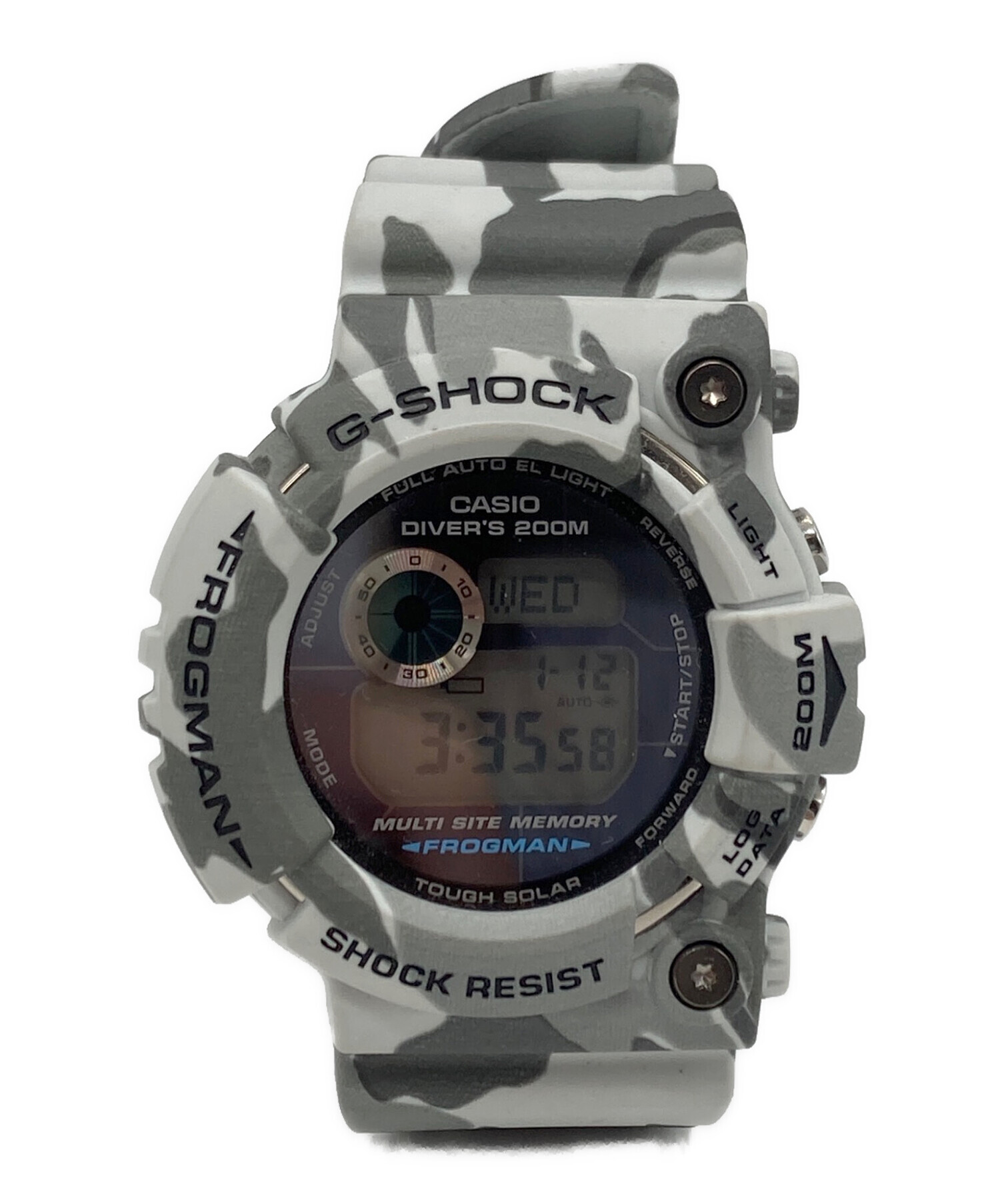 1円スタート】 G-SHOCK GW-200CF FROGMAN フロッグマン タフソーラー 