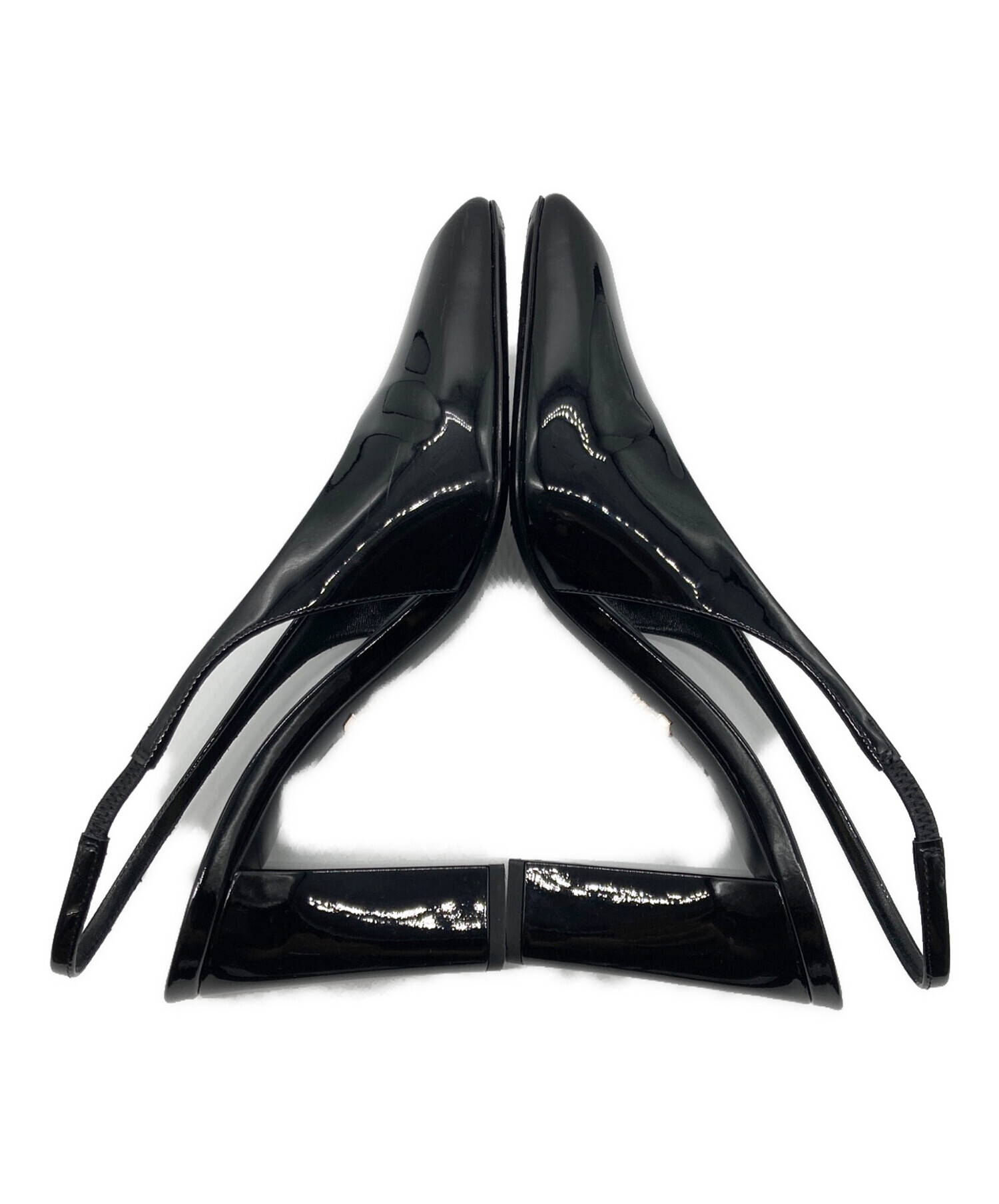 中古・古着通販】PRADA (プラダ) パテントレザー スリングバック