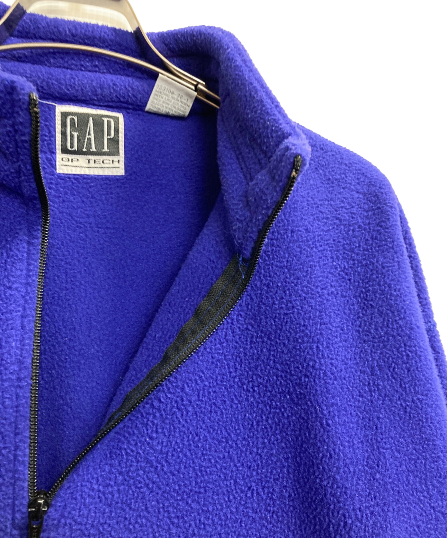 中古・古着通販】GAP (ギャップ) フリースジャケット ブラック×ブルー