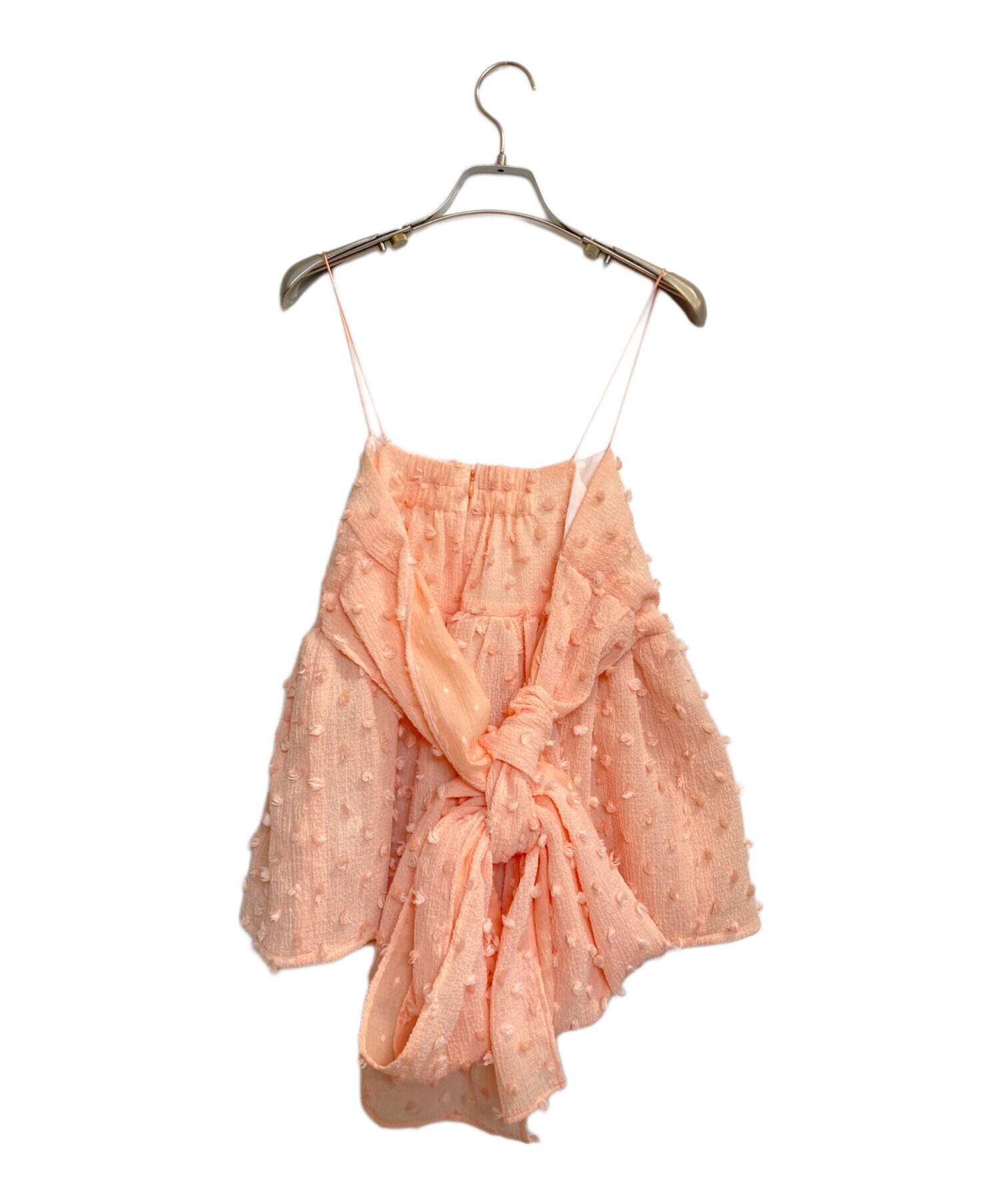 タグ付き！オブリ♡リボンキャミトップス 中古・古着通販】OBLI (オブリ) PONPONリボンキャミトップス