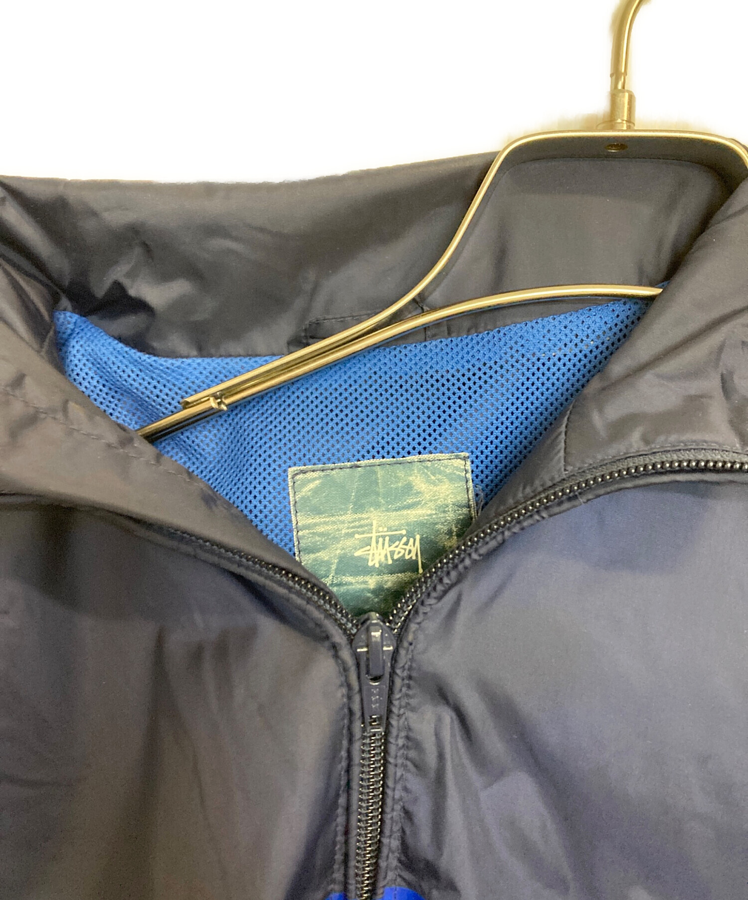 中古・古着通販】stussy (ステューシー) ウインドブレーカー ネイビー