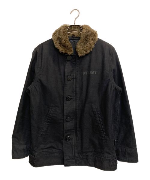 00s～　STUSSY デッキジャケット　カーキフェード　サイズL 中古・古着通販】stussy (ステューシー) N-1 deck jacket/N-1デッキ
