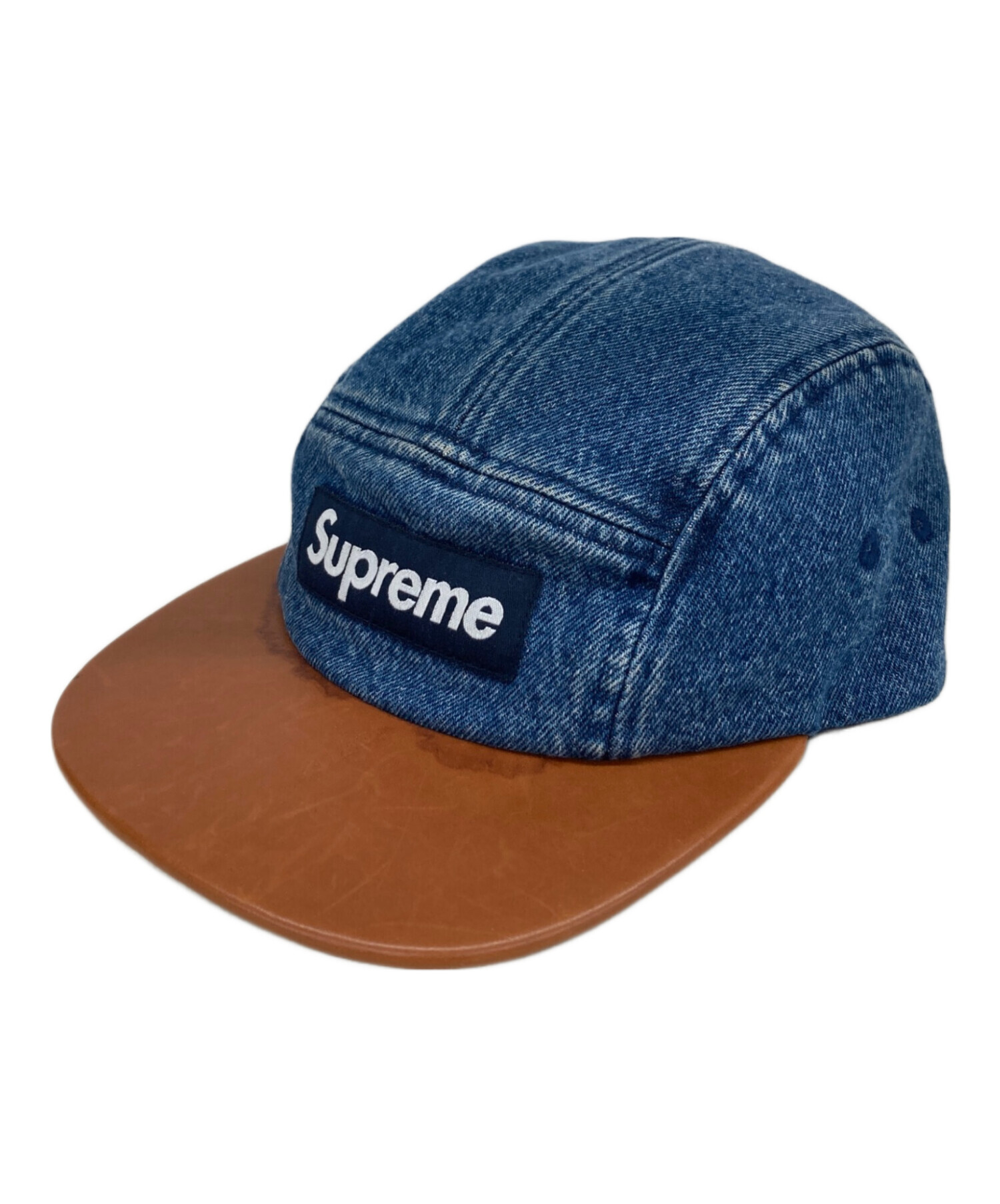 中古・古着通販】Supreme (シュプリーム) Denim Leather Visor Camp