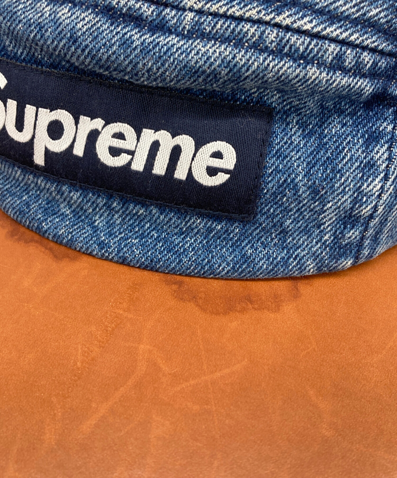 中古・古着通販】Supreme (シュプリーム) Denim Leather Visor Camp