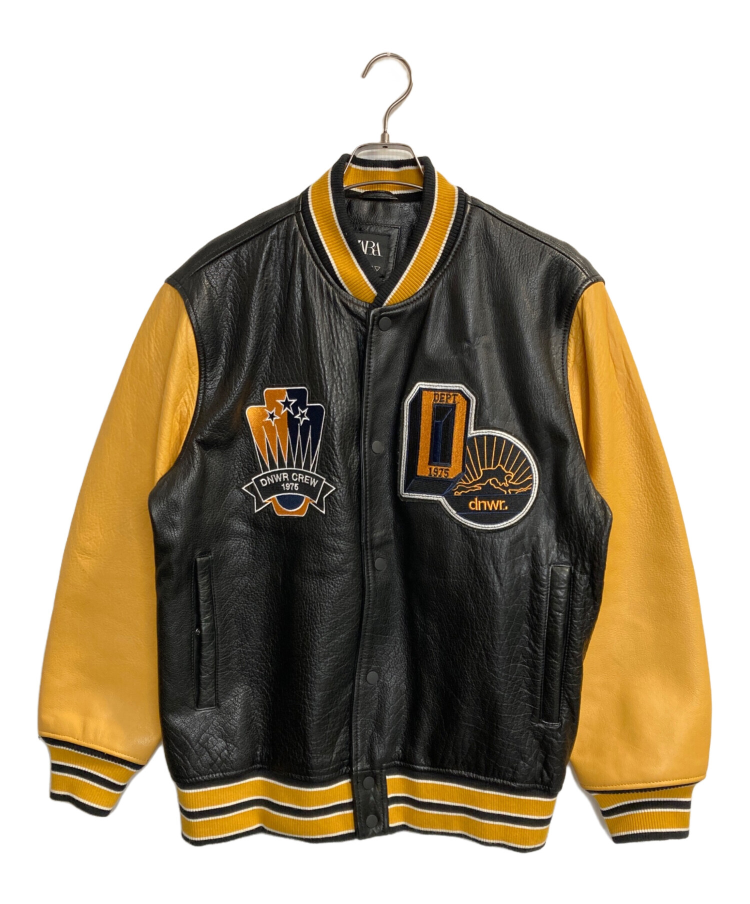 中古・古着通販】ZARA (ザラ) ワッペンオールレザースタジャン