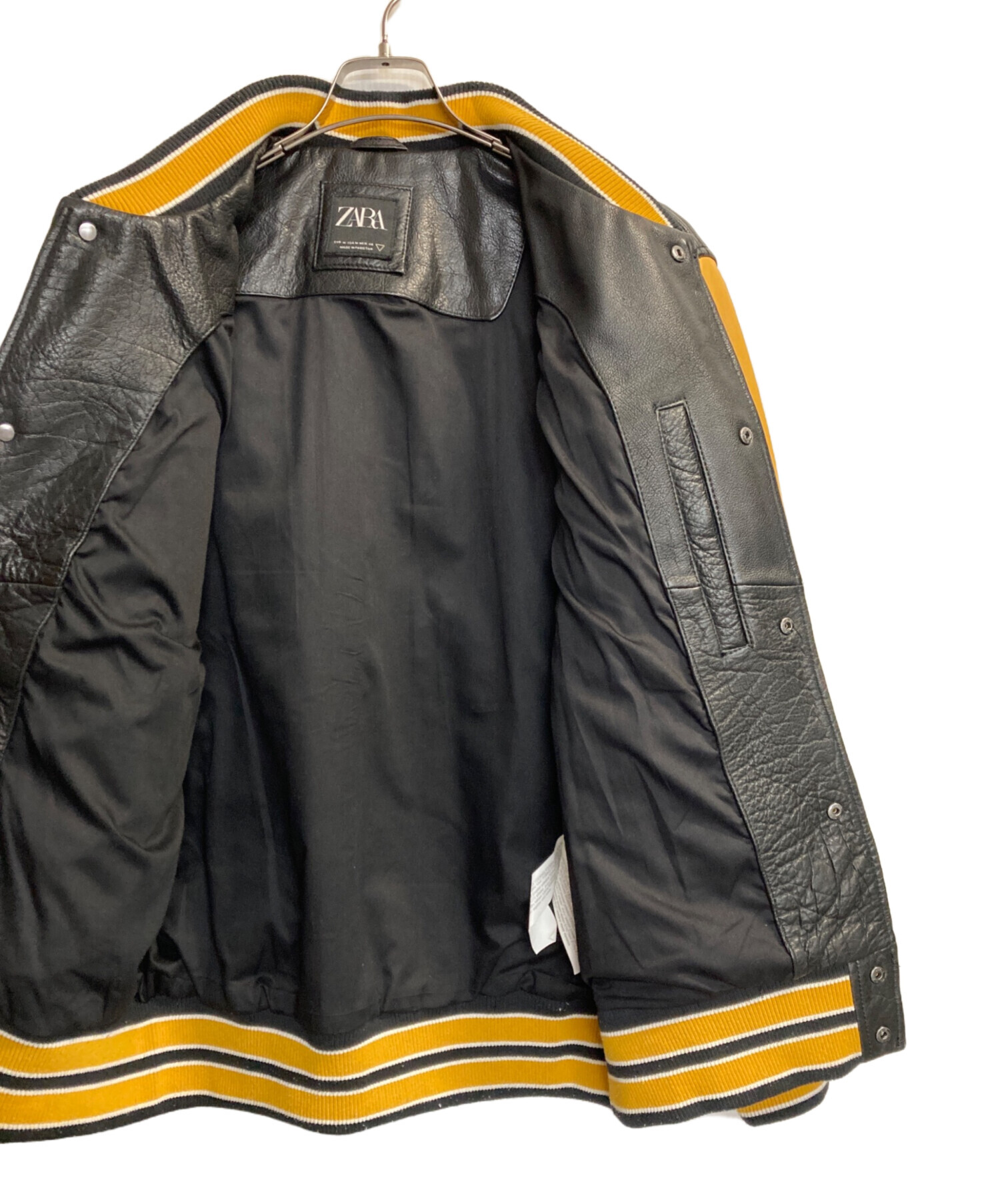 中古・古着通販】ZARA (ザラ) ワッペンオールレザースタジャン