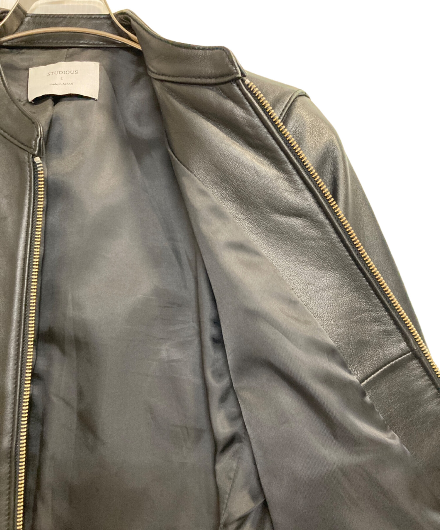 中古・古着通販】STUDIOUS (ステュディオス) シングルライダース